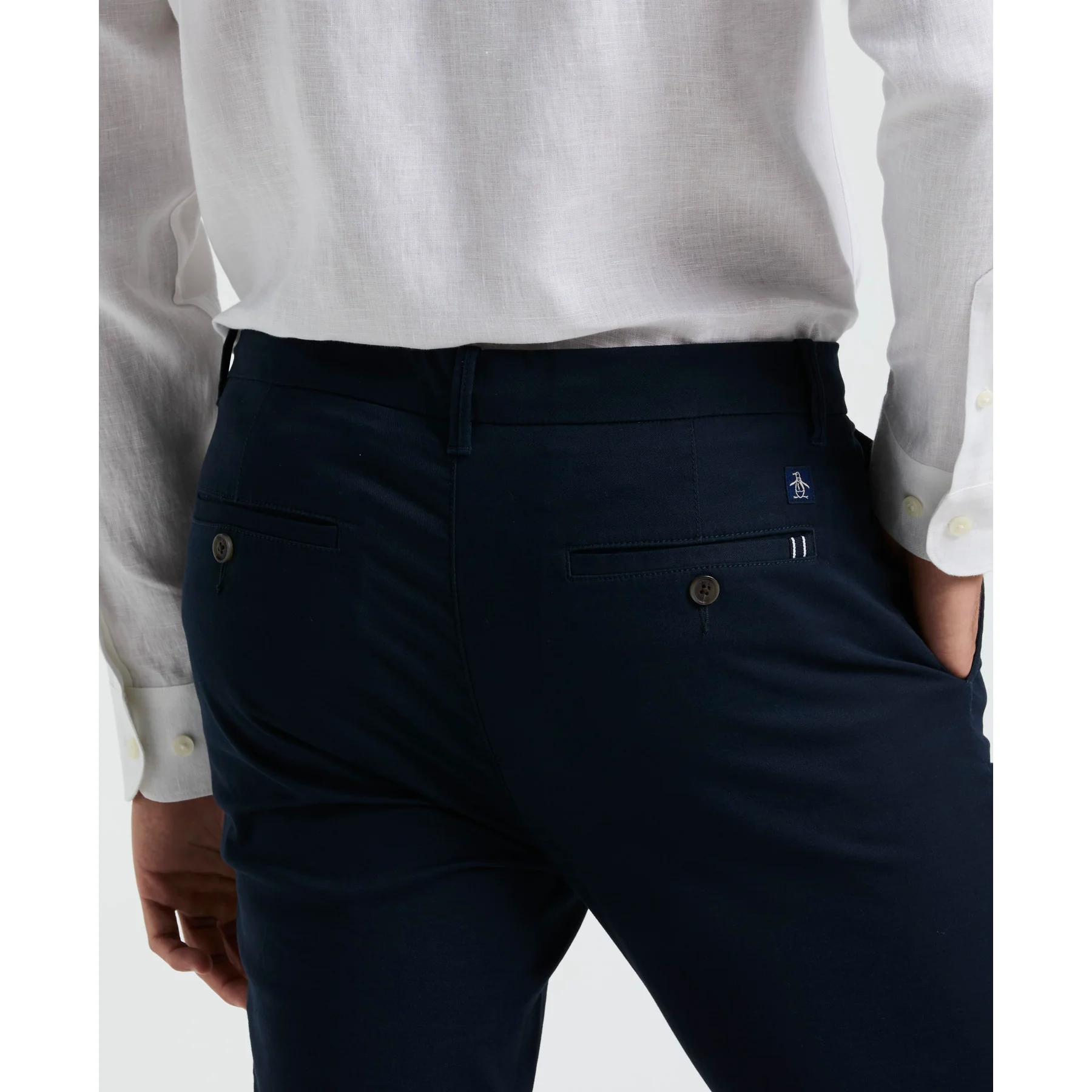 Slim Fit Chinos In Dark Sapphire - Image 4
