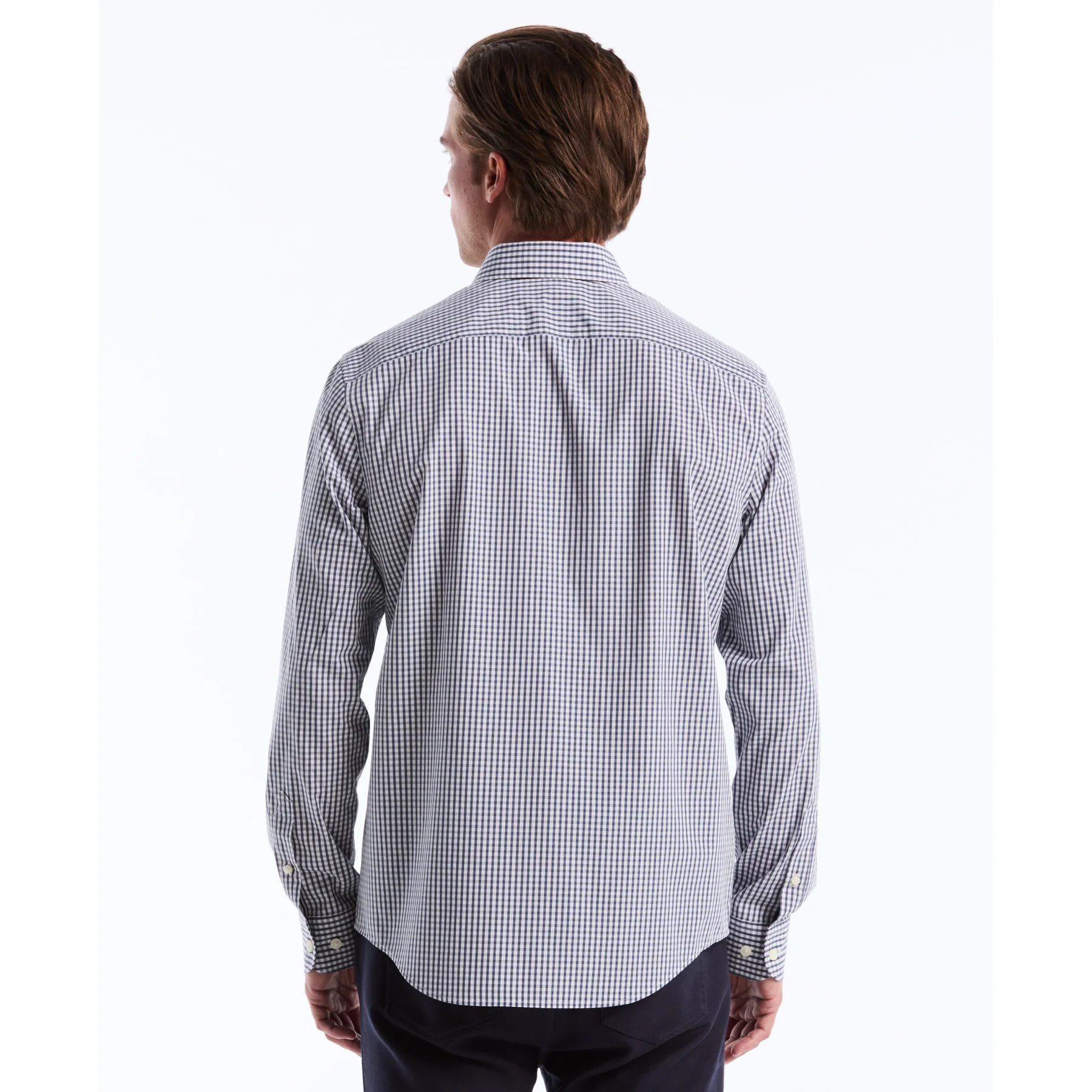 Gingham Shirt In Sargasso Sea - Image 2