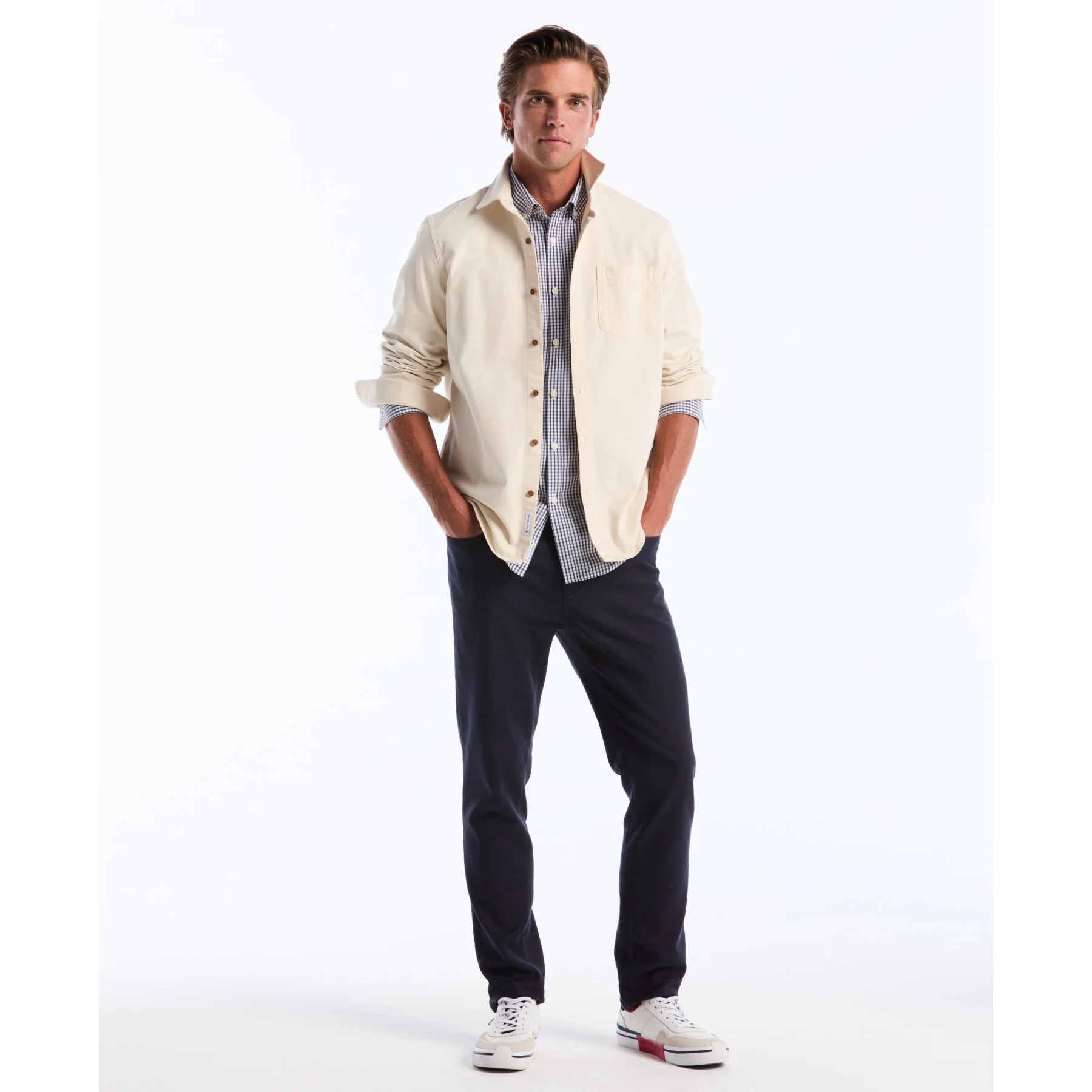 Gingham Shirt In Sargasso Sea - Image 5