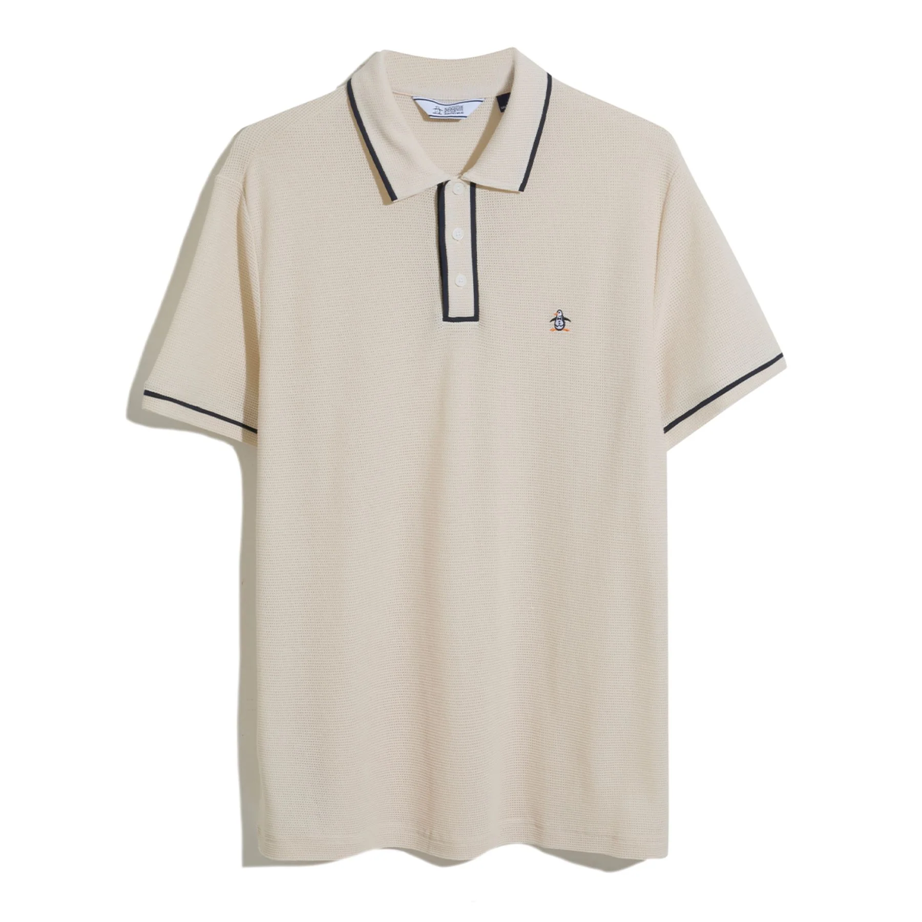 Icons Bentley Mesh Polo Shirt In Birch - Image 5
