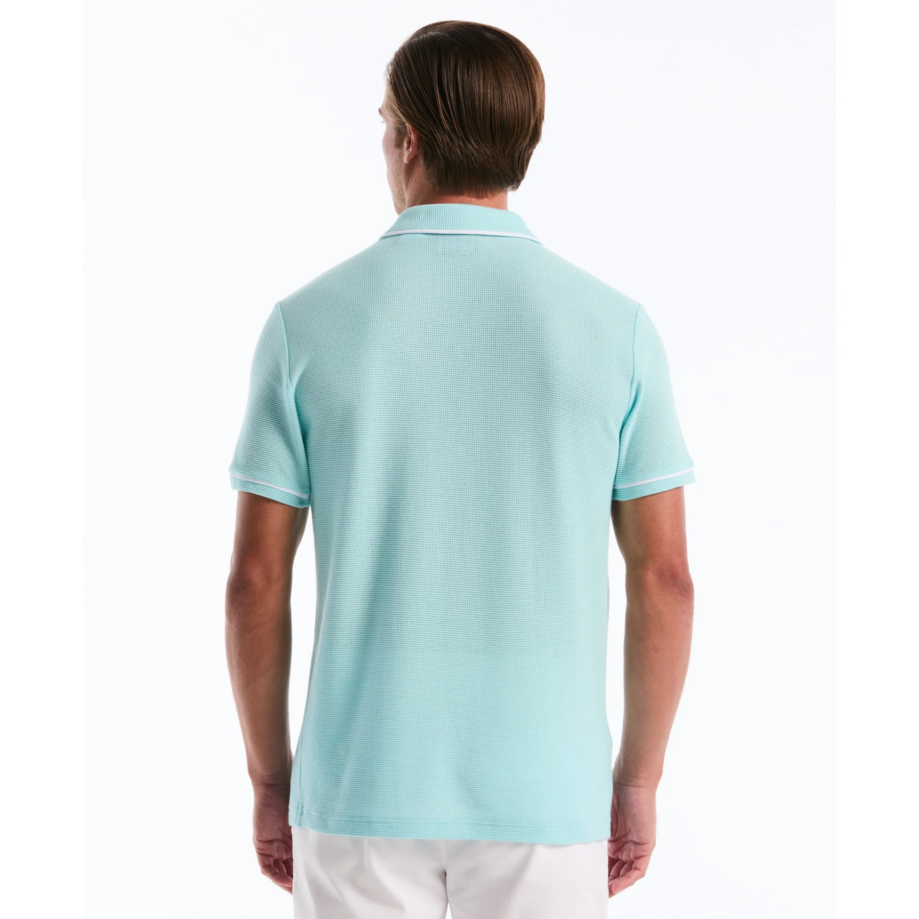 Icons Bentley Mesh Polo Shirt In Plume - Image 3