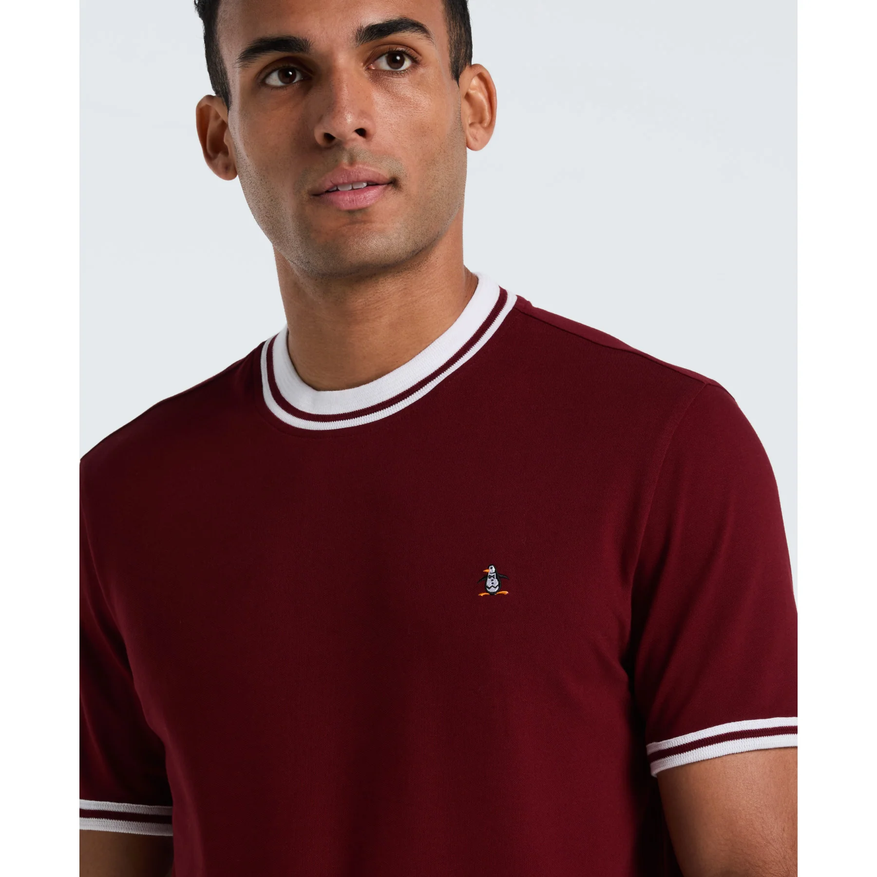 Icons Pique T-Shirt In Cabernet - Image 3