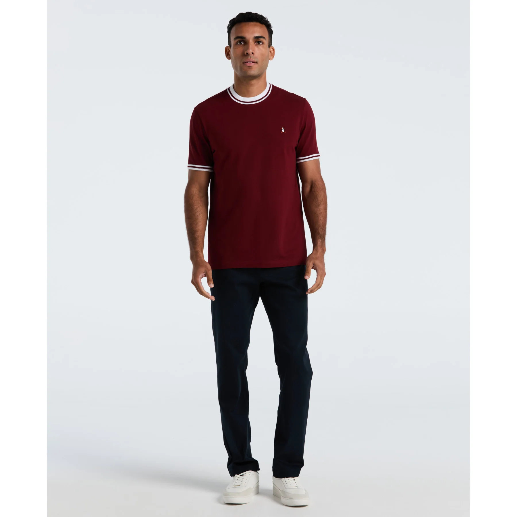 Icons Pique T-Shirt In Cabernet - Image 4