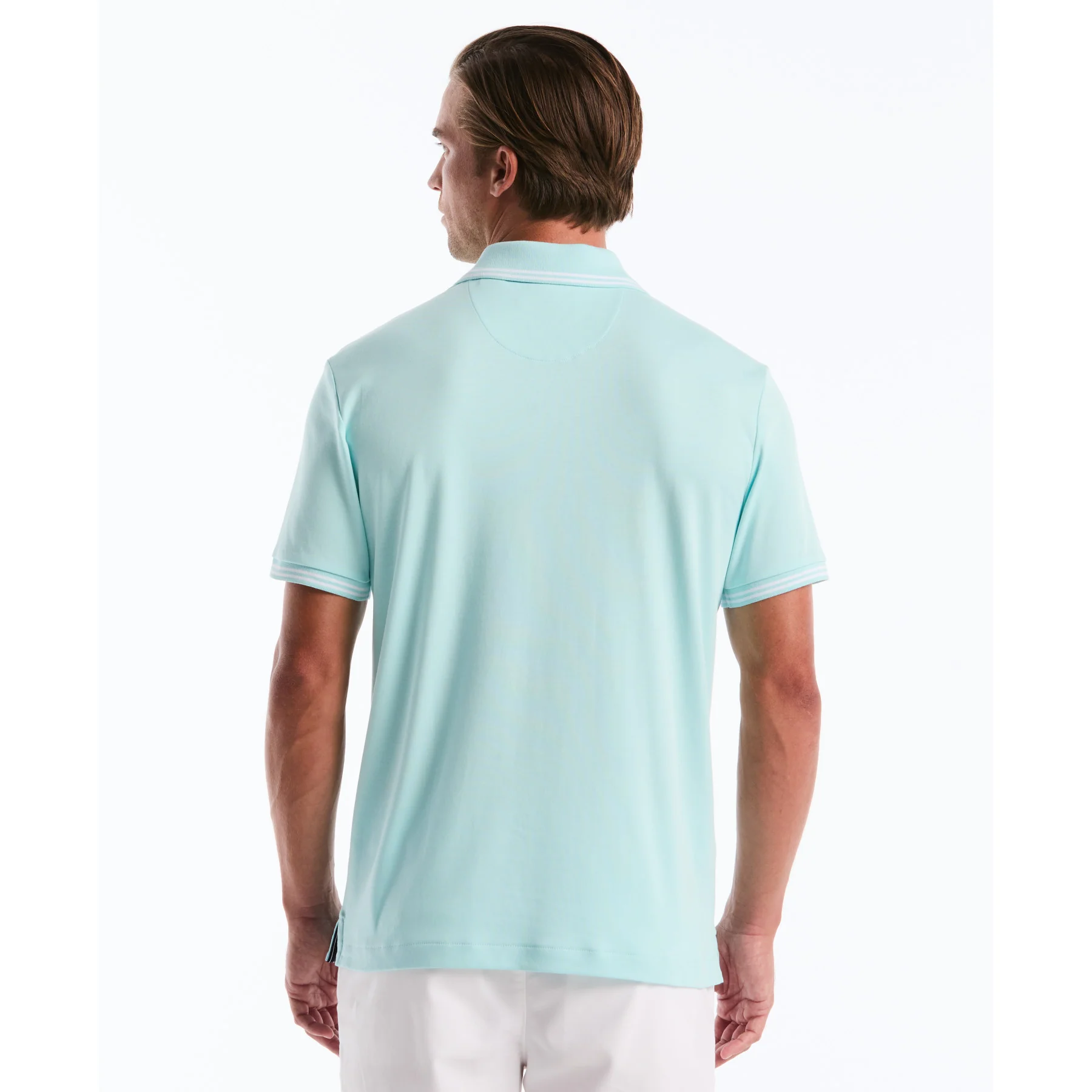 Icons Tipped Polo Shirt In Plume - Image 3