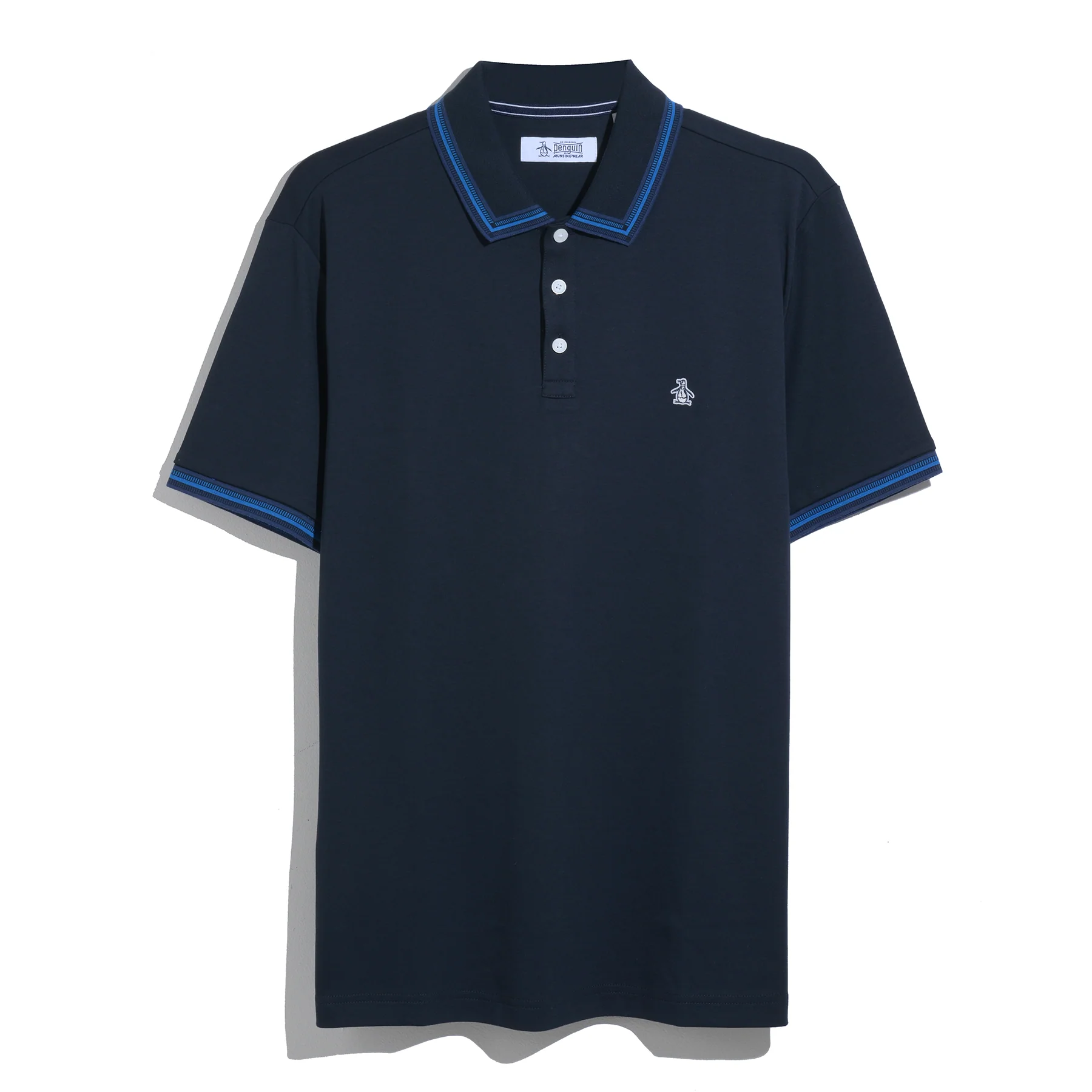 Interlock Dashed Collar Polo Shirt In Dark Sapphire - Image 6