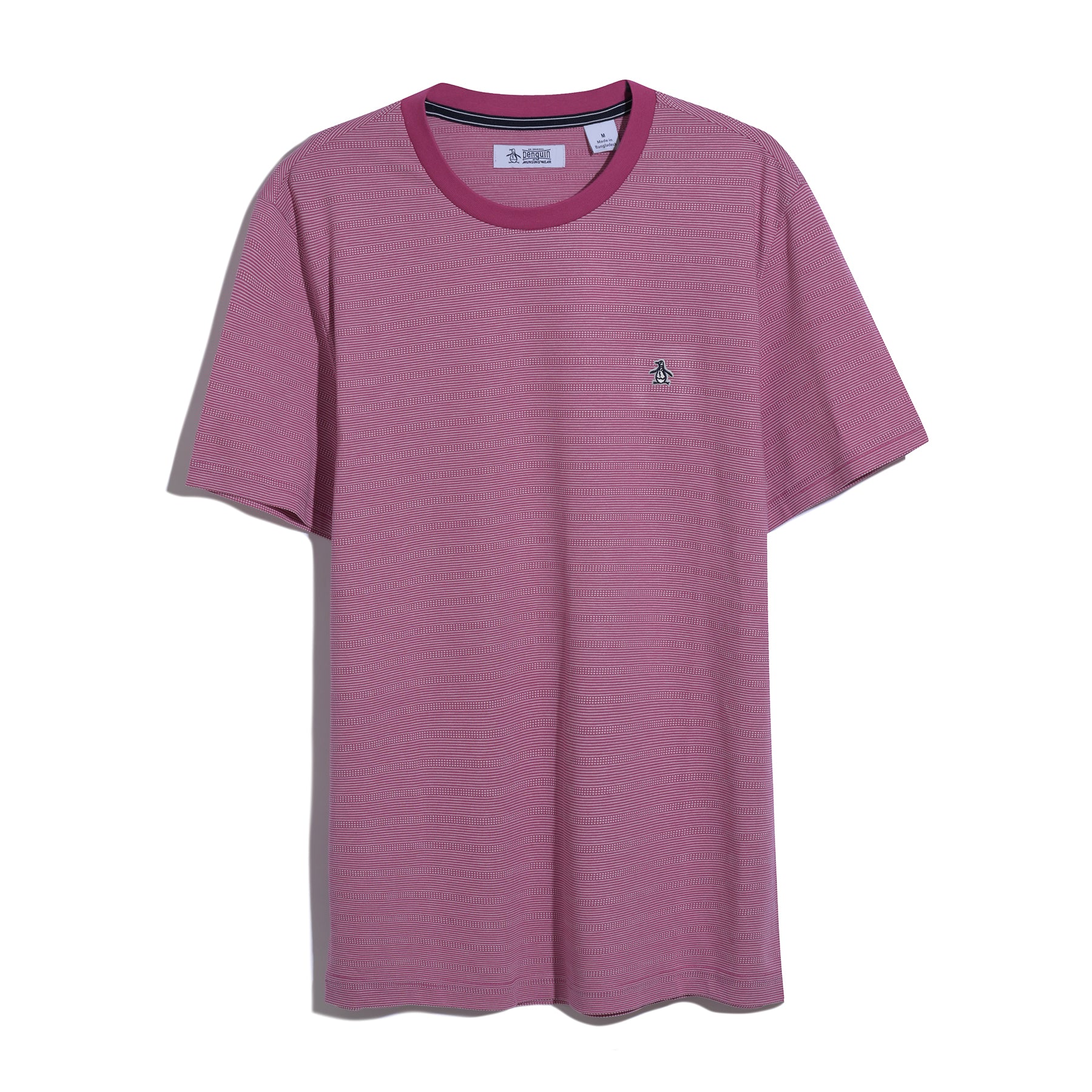 Jacquard Stripe T-Shirt In Magenta Haze - Image 6