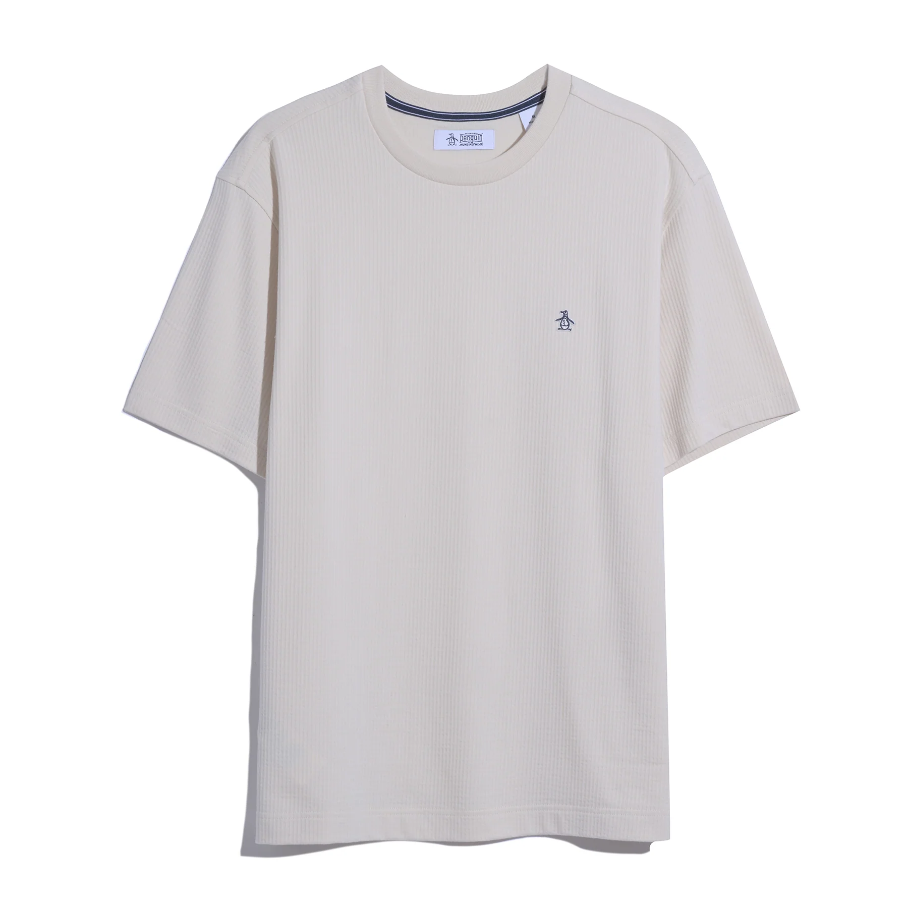 Knit Seersucker T-Shirt In Birch - Image 5