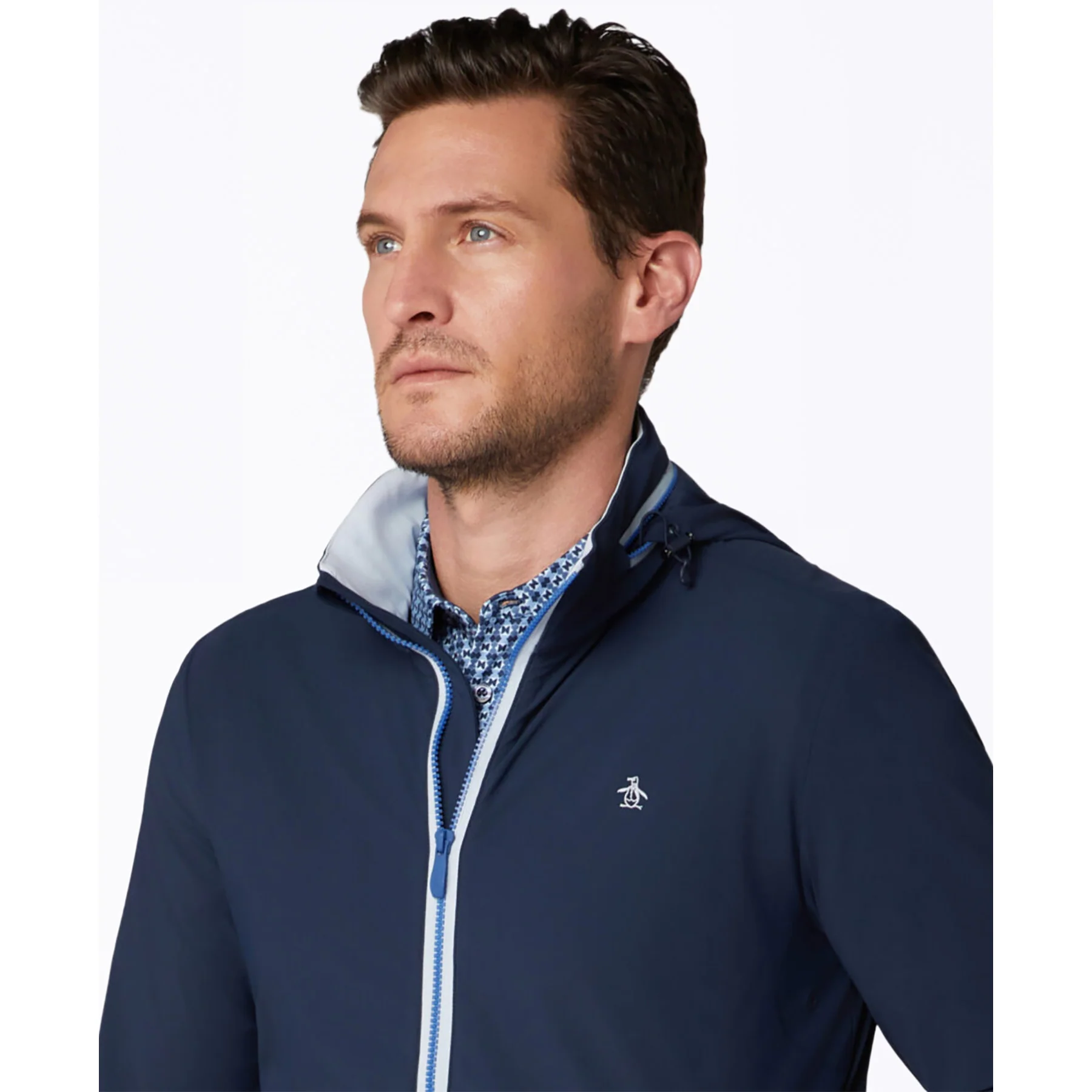 Legacy Golf Wind Jacket In Black Iris - Image 3