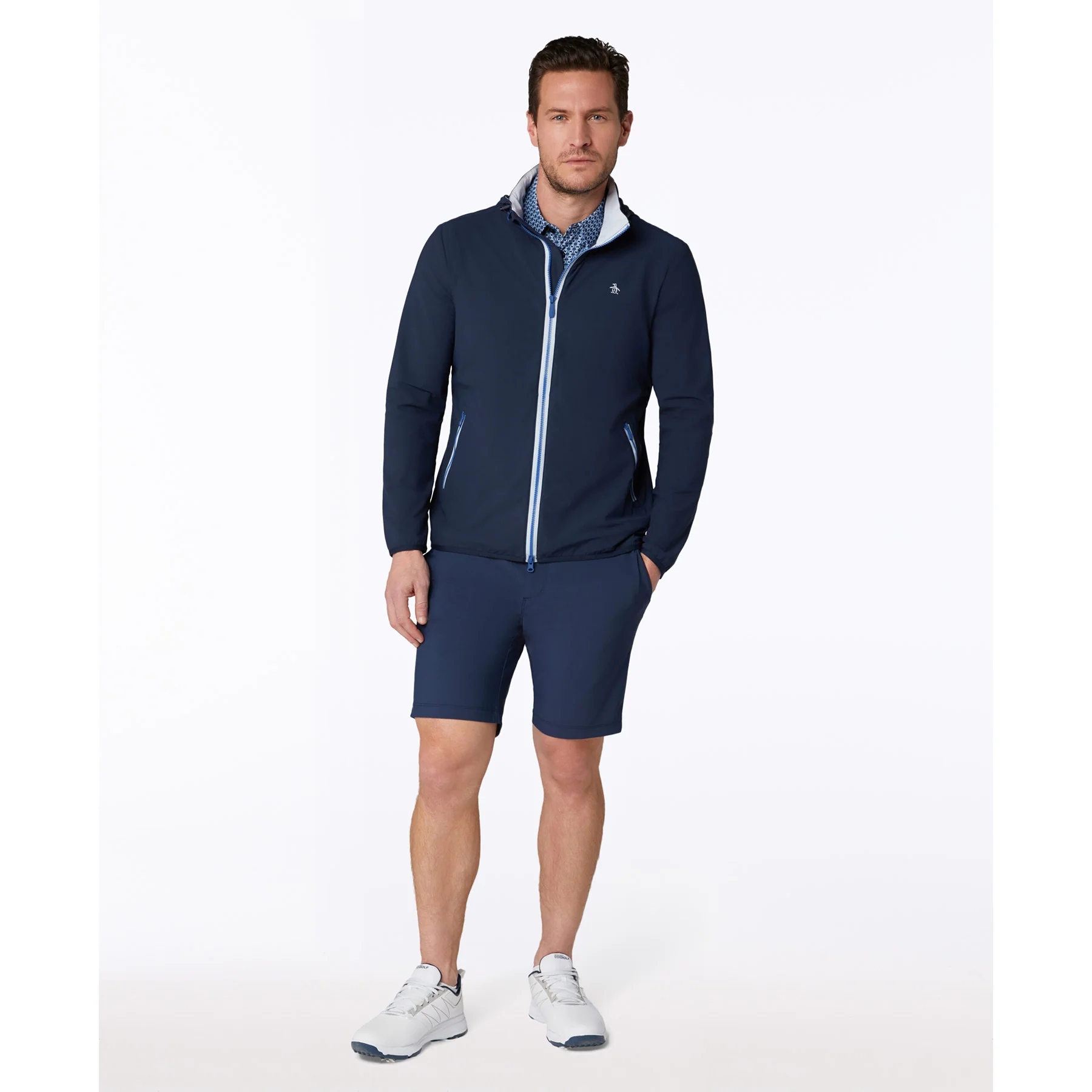 Legacy Golf Wind Jacket In Black Iris - Image 4