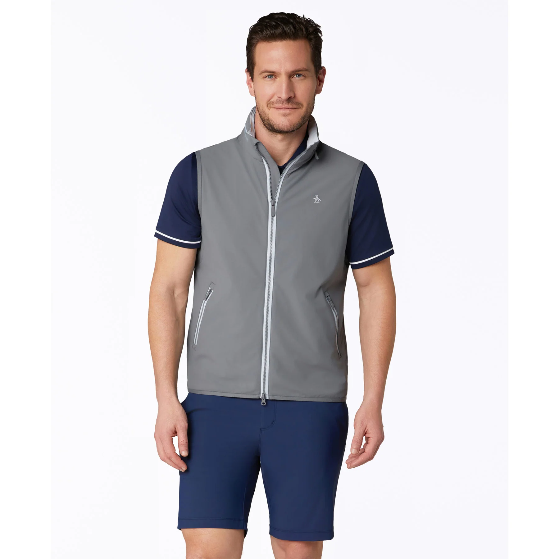 Legacy Golf Wind Vest In Quiet Shade