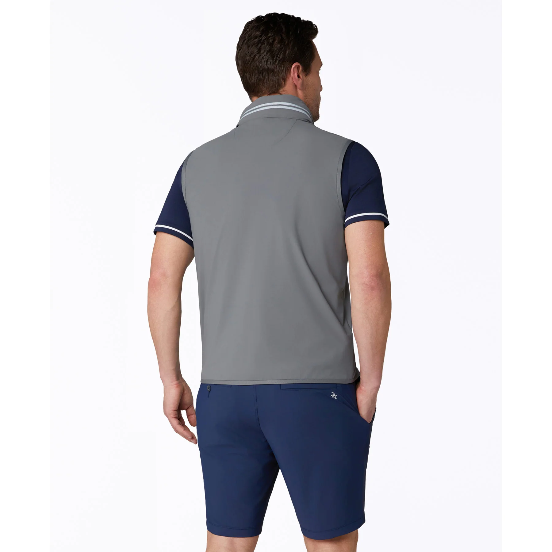 Legacy Golf Wind Vest In Quiet Shade - Image 2