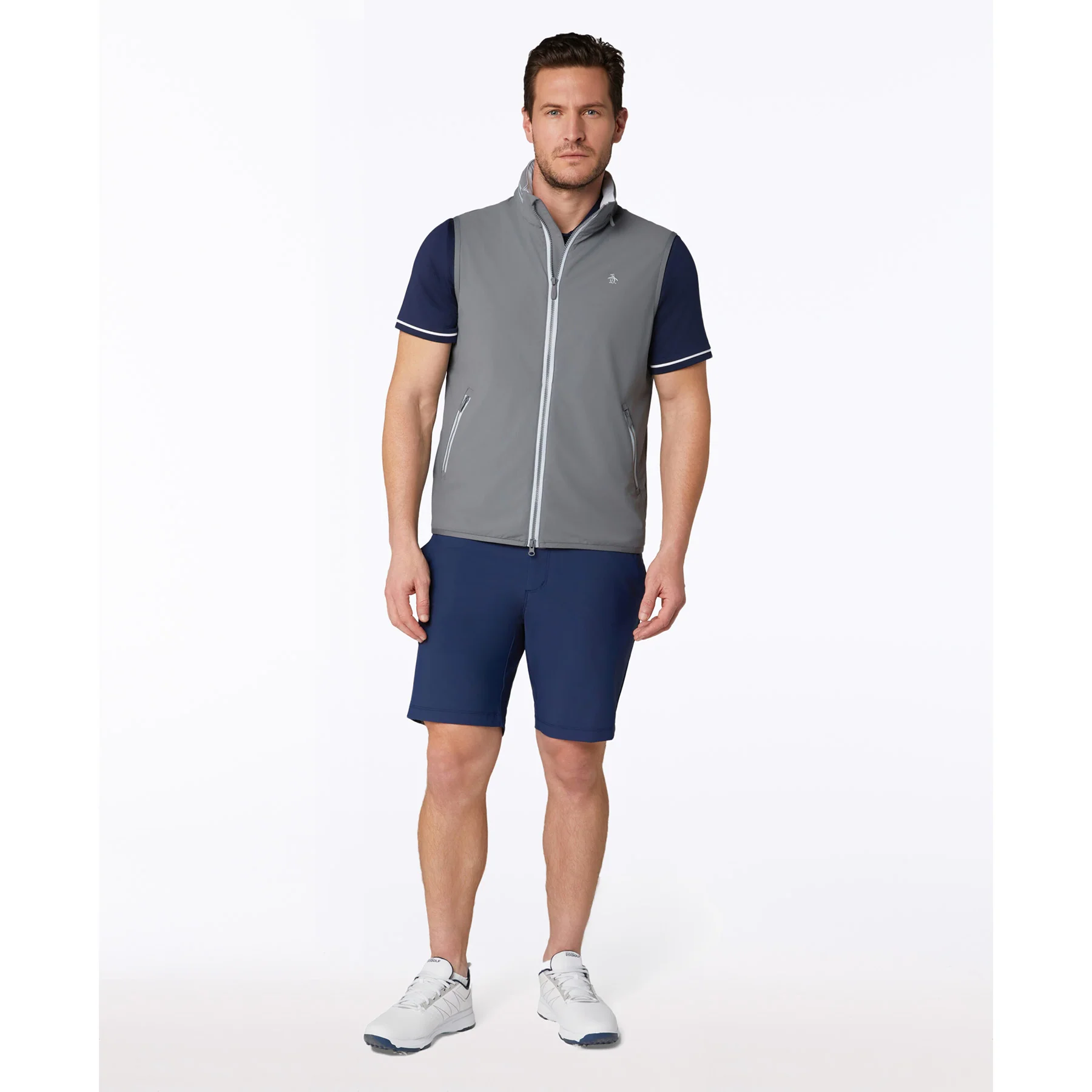 Legacy Golf Wind Vest In Quiet Shade - Image 4