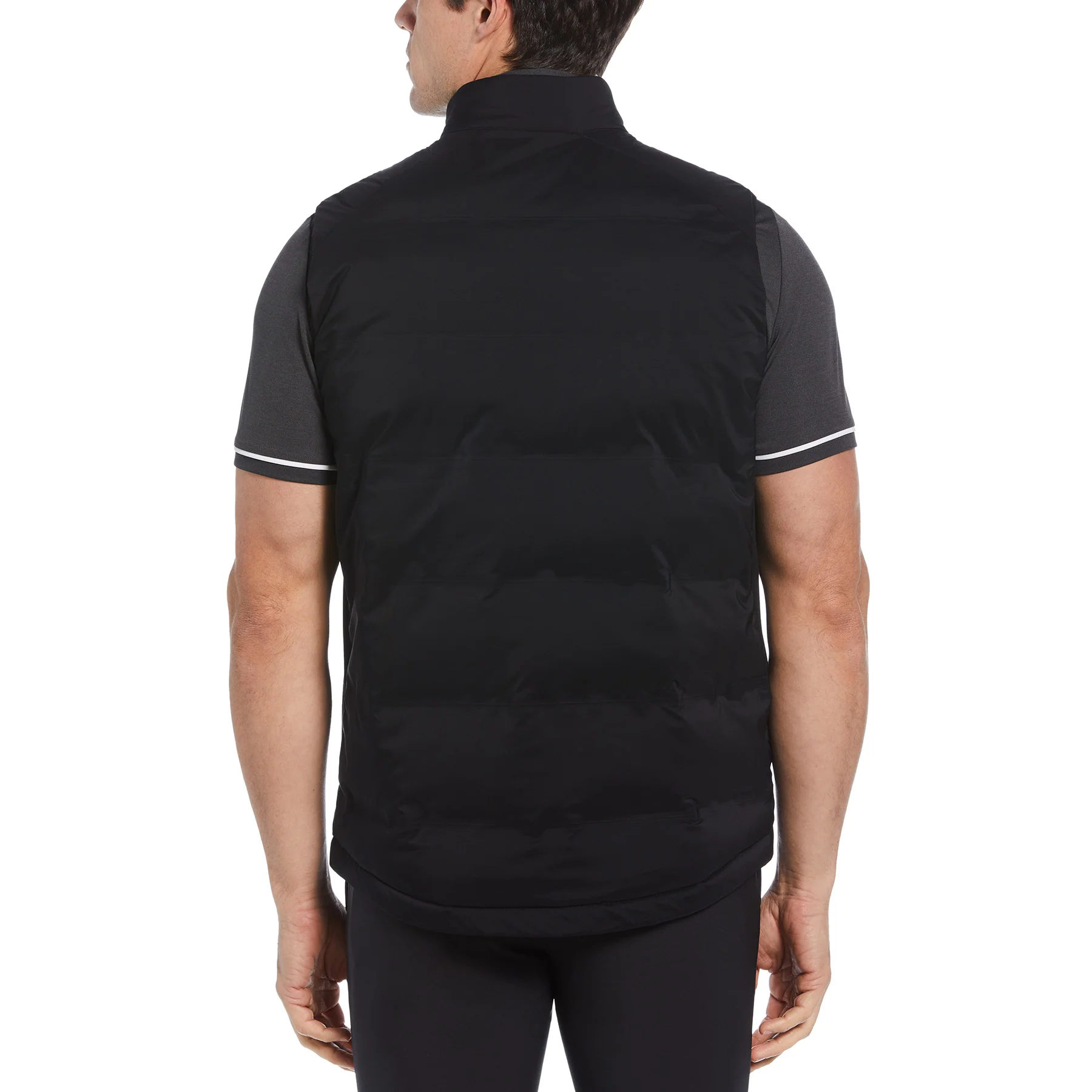 Lightweight Insulated Golf Gilet In Caviar - Image 2