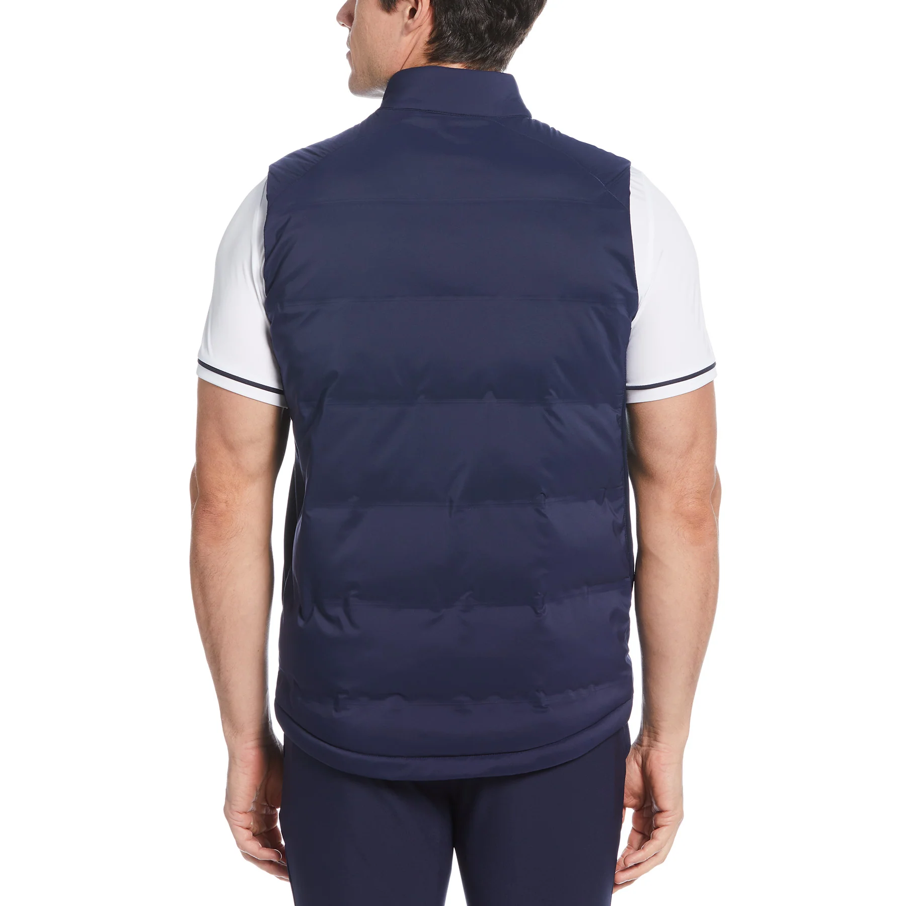 Lightweight Insulated Golf Gilet In Black Iris - Image 2