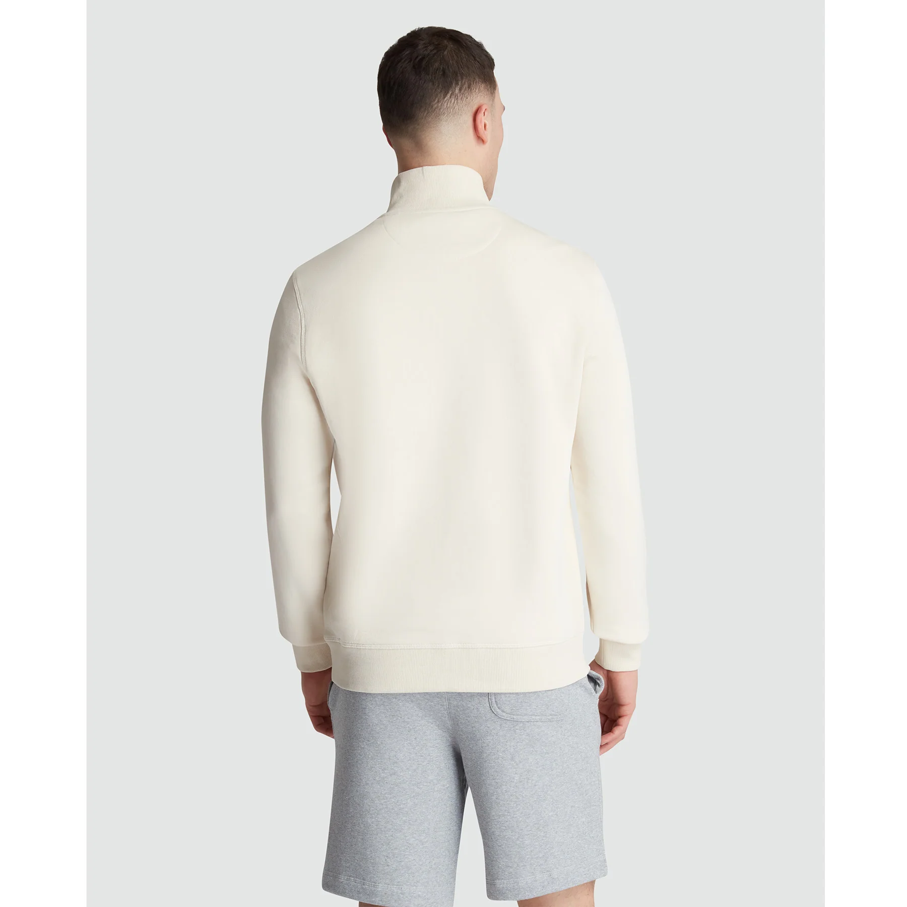 Fleece Quarter Zip Sweatshirt In Birch - Image 2