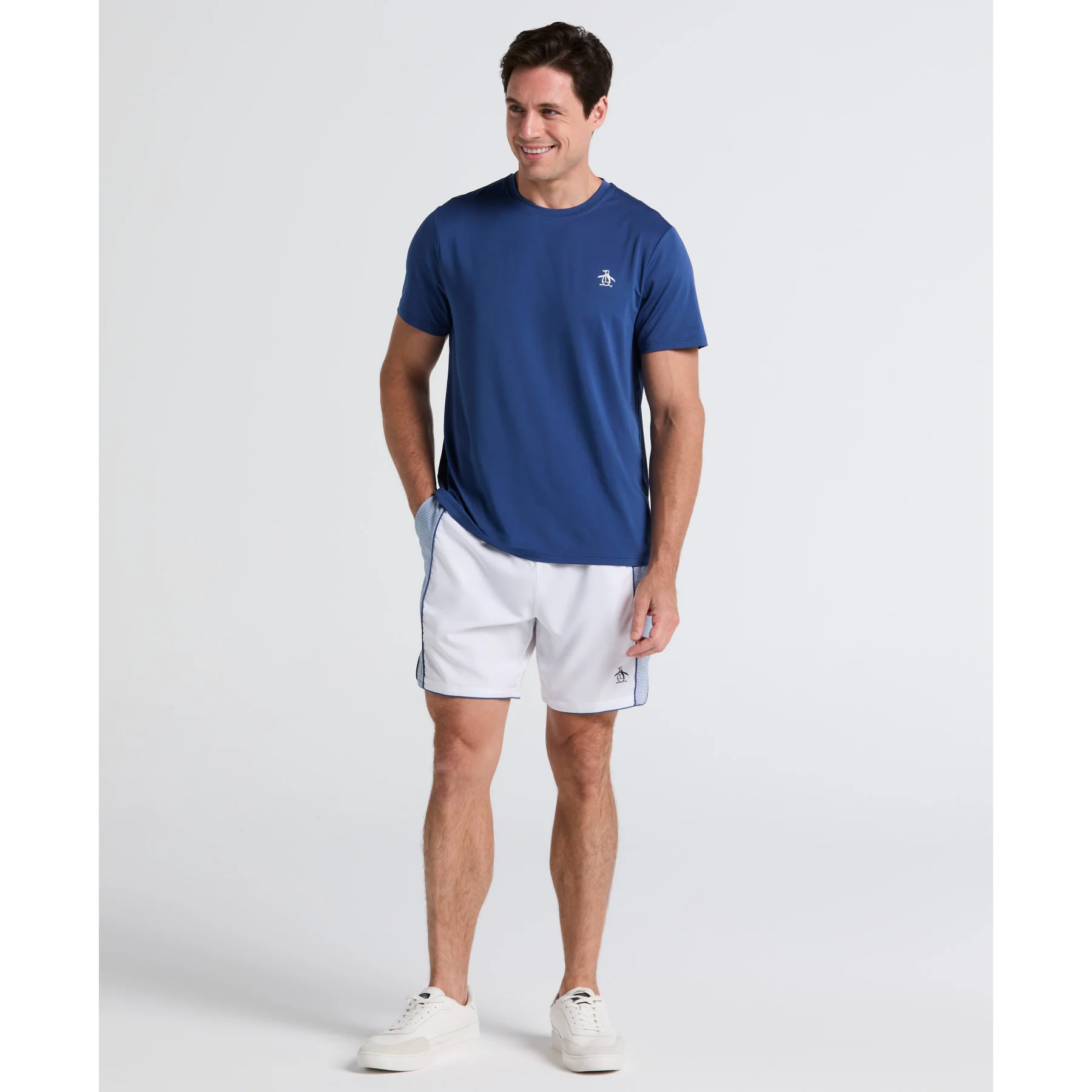 Net Graphic Performance Tennis Shorts In Bright White
