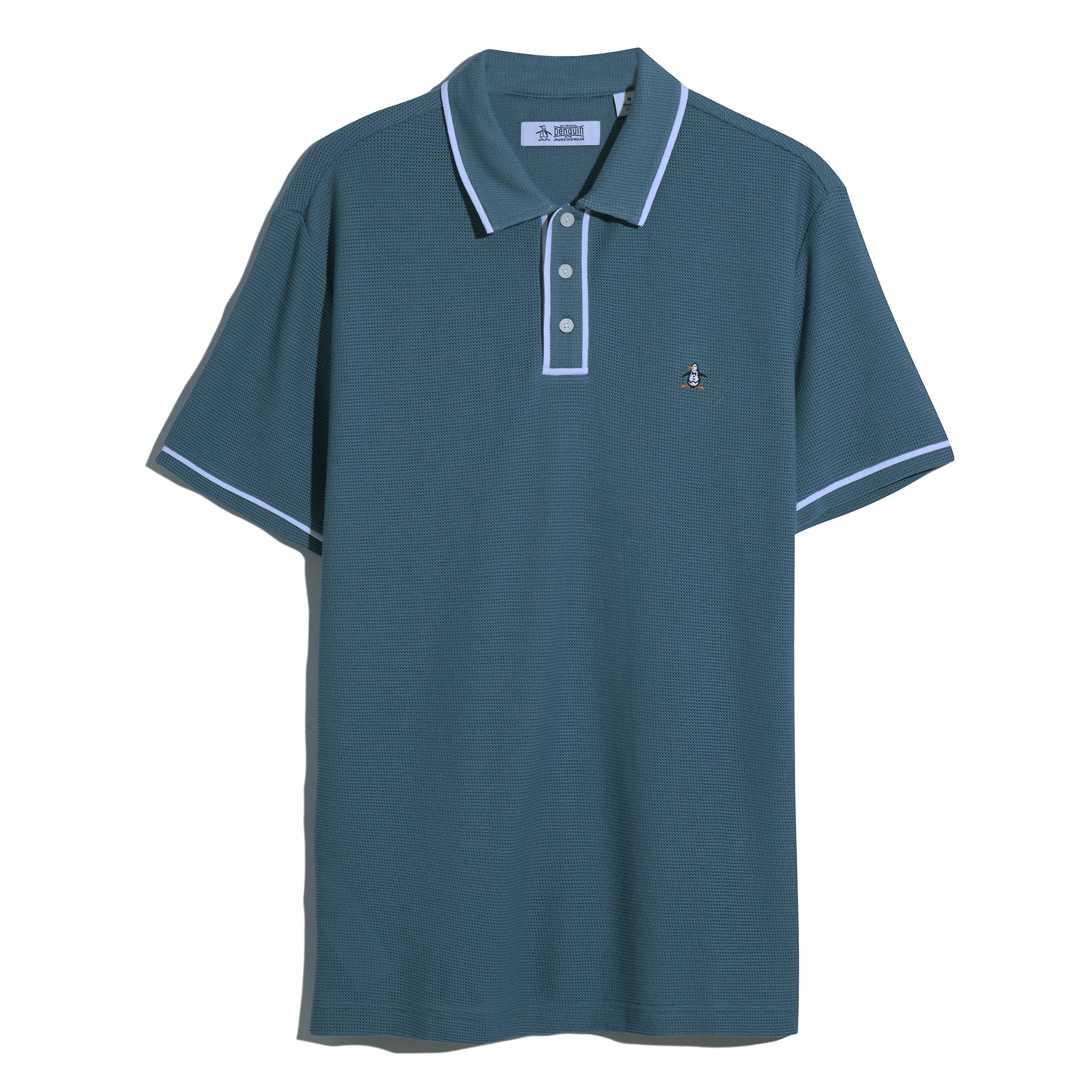Icons Bentley Mesh Polo Shirt In Copen Blue - Image 5