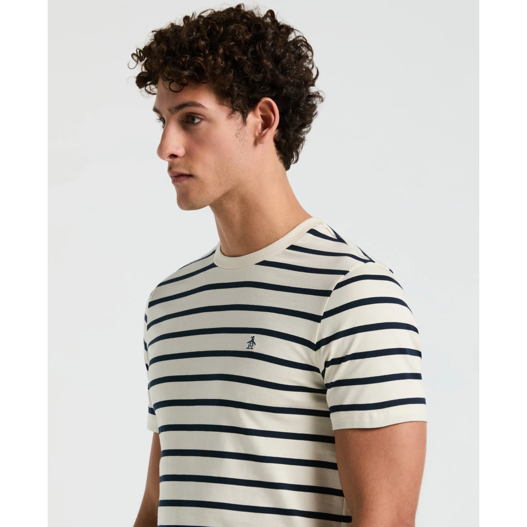 Breton Striped T-Shirt In Birch - Image 3