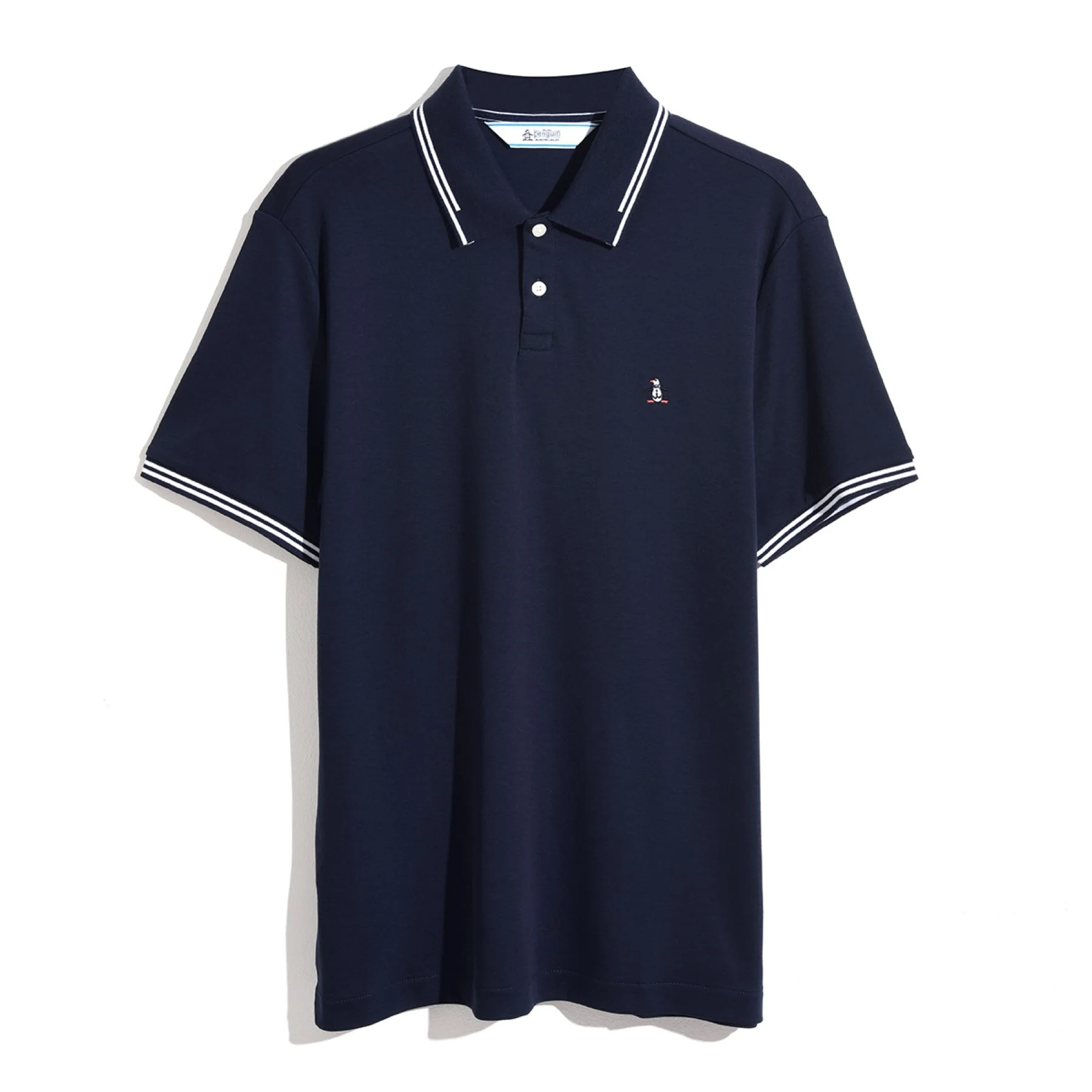 Icons Tipped Polo Shirt In Dark Sapphire - Image 5