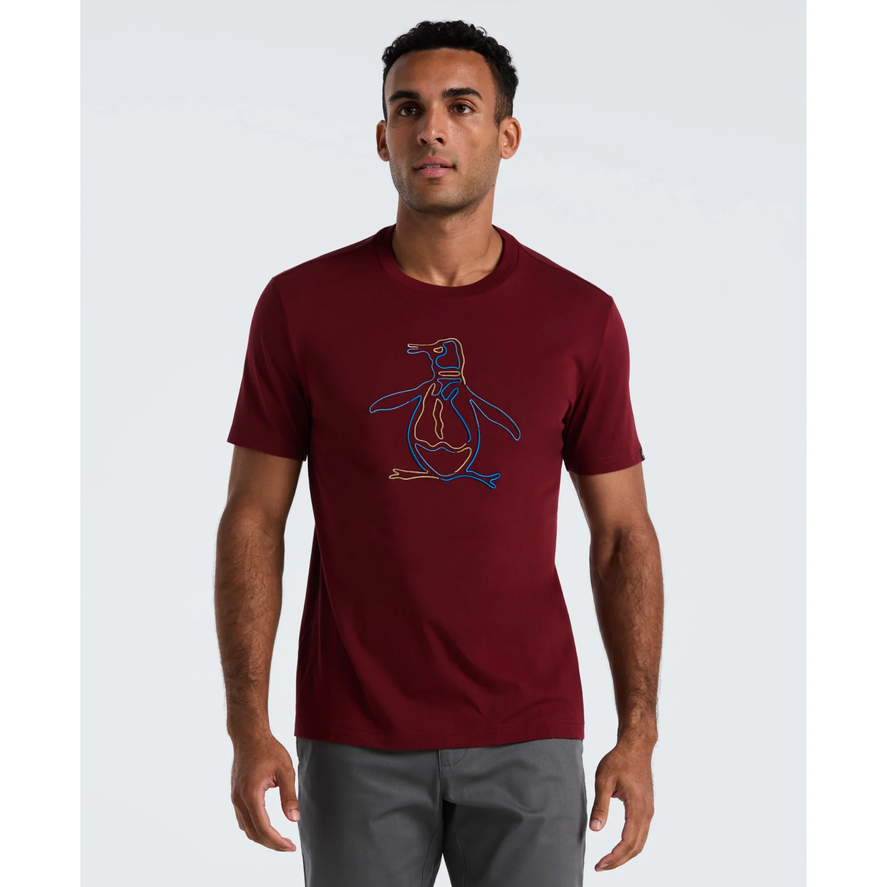 Outline Pete Graphic T-Shirt In Cabernet