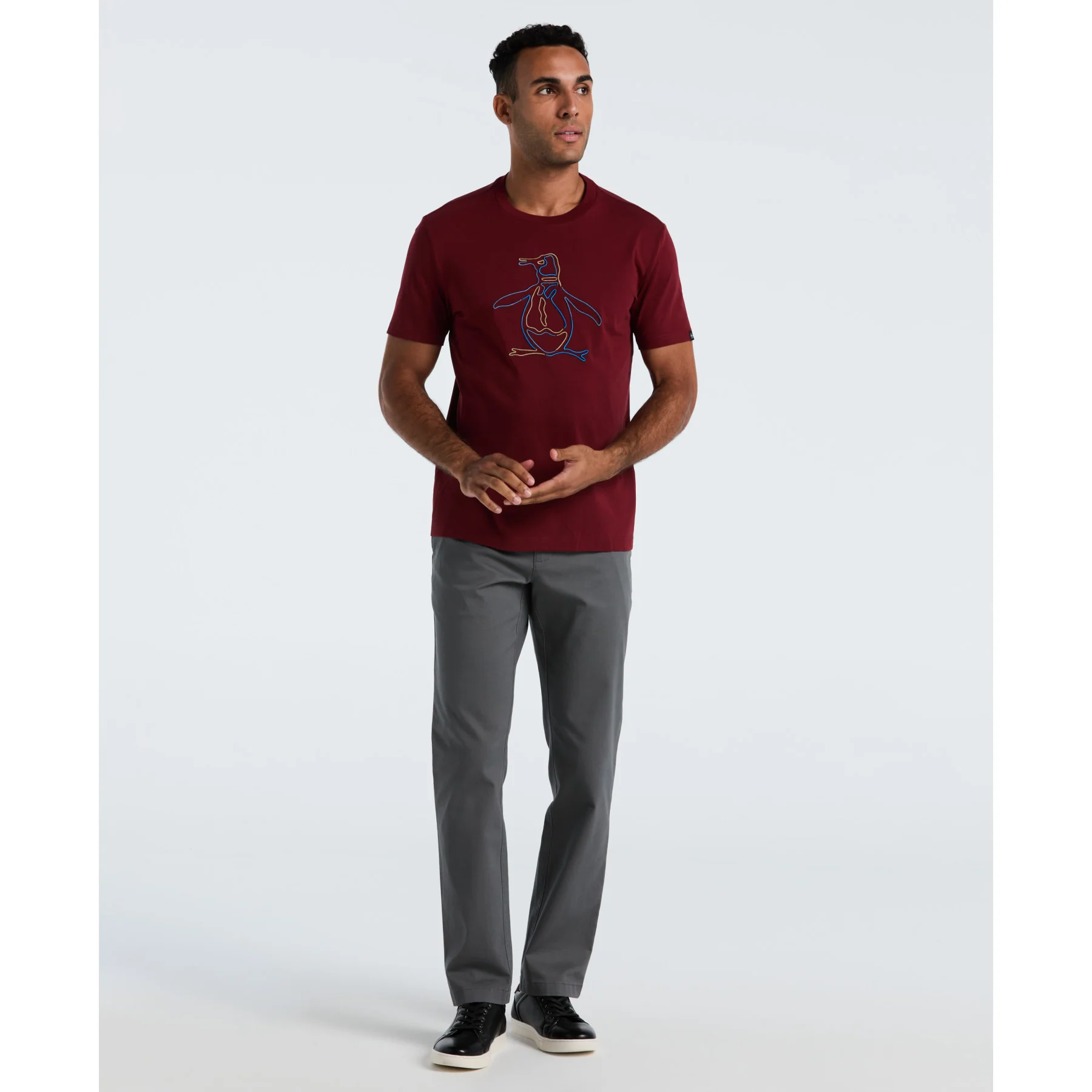 Outline Pete Graphic T-Shirt In Cabernet - Image 4