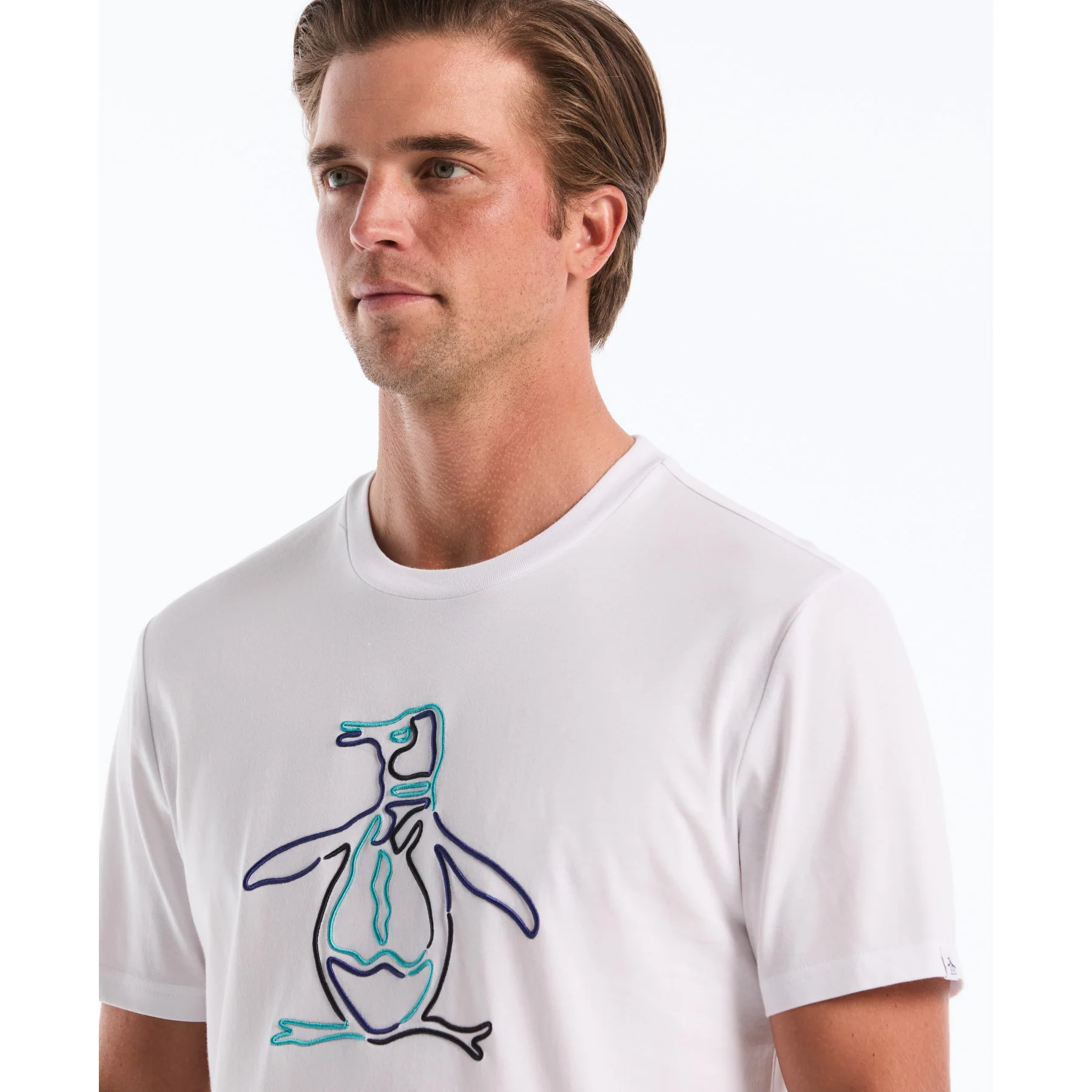 Outline Pete Graphic T-Shirt In Bright White - Image 3