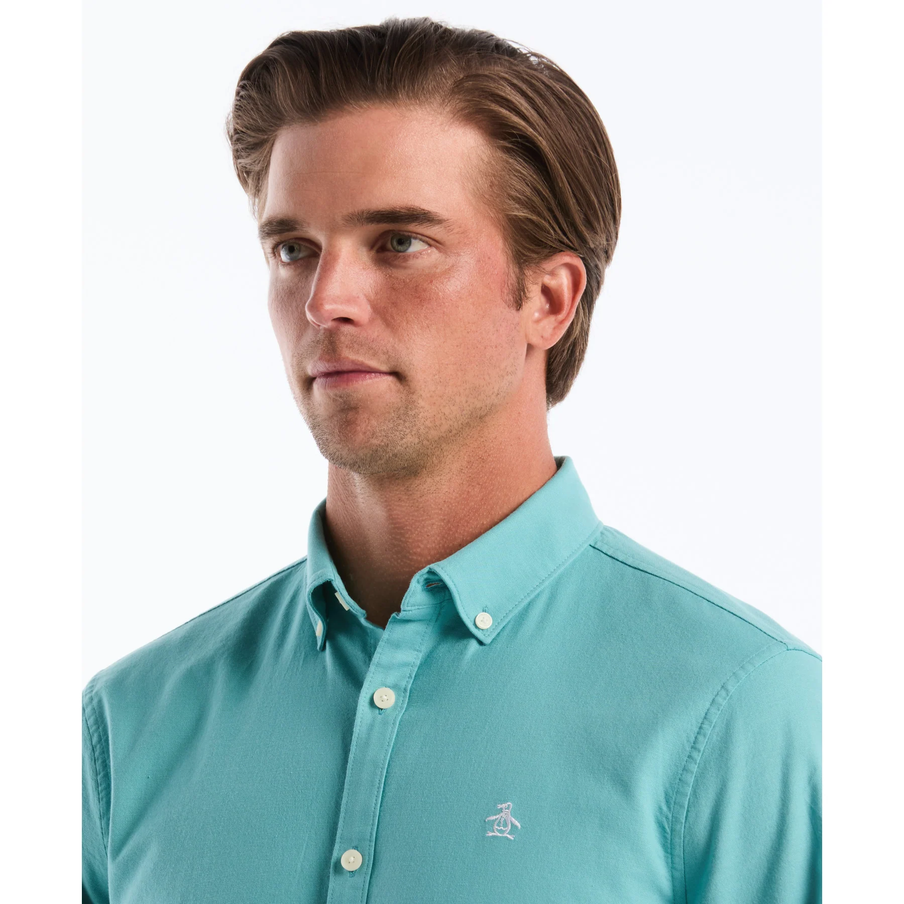 Oxford Shirt In Aquarelle - Image 3