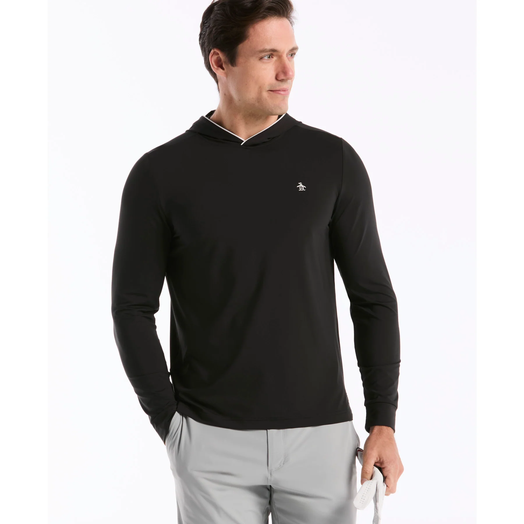 Performance Earl Golf Hoodie In Caviar - Image 5