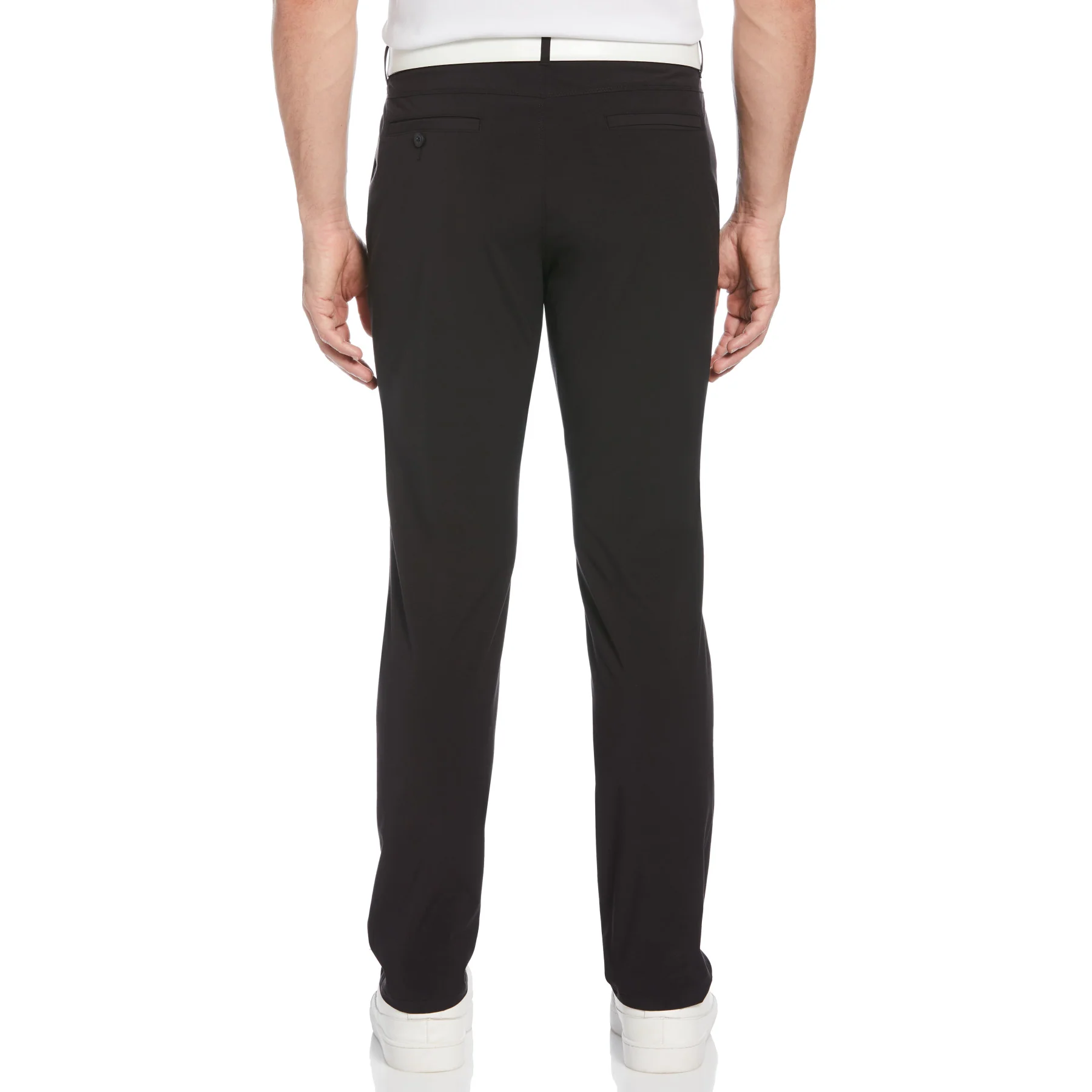 Flat Front Pete Performance Golf Trouser In Caviar - Image 2