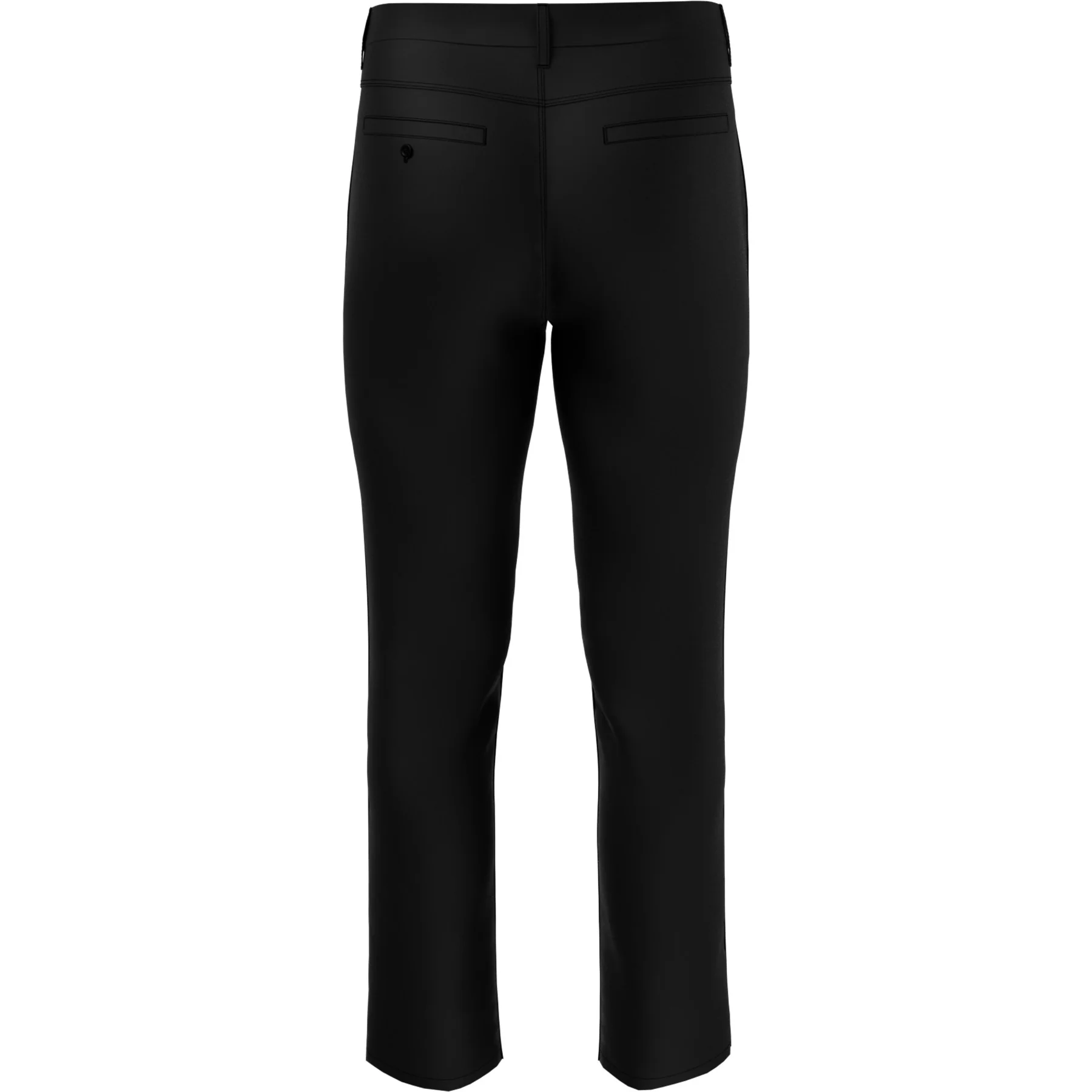 Flat Front Pete Performance Golf Trouser In Caviar - Image 3