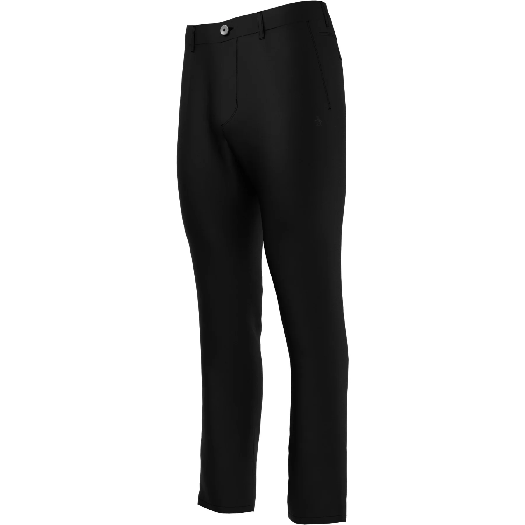 Flat Front Pete Performance Golf Trouser In Caviar - Image 5