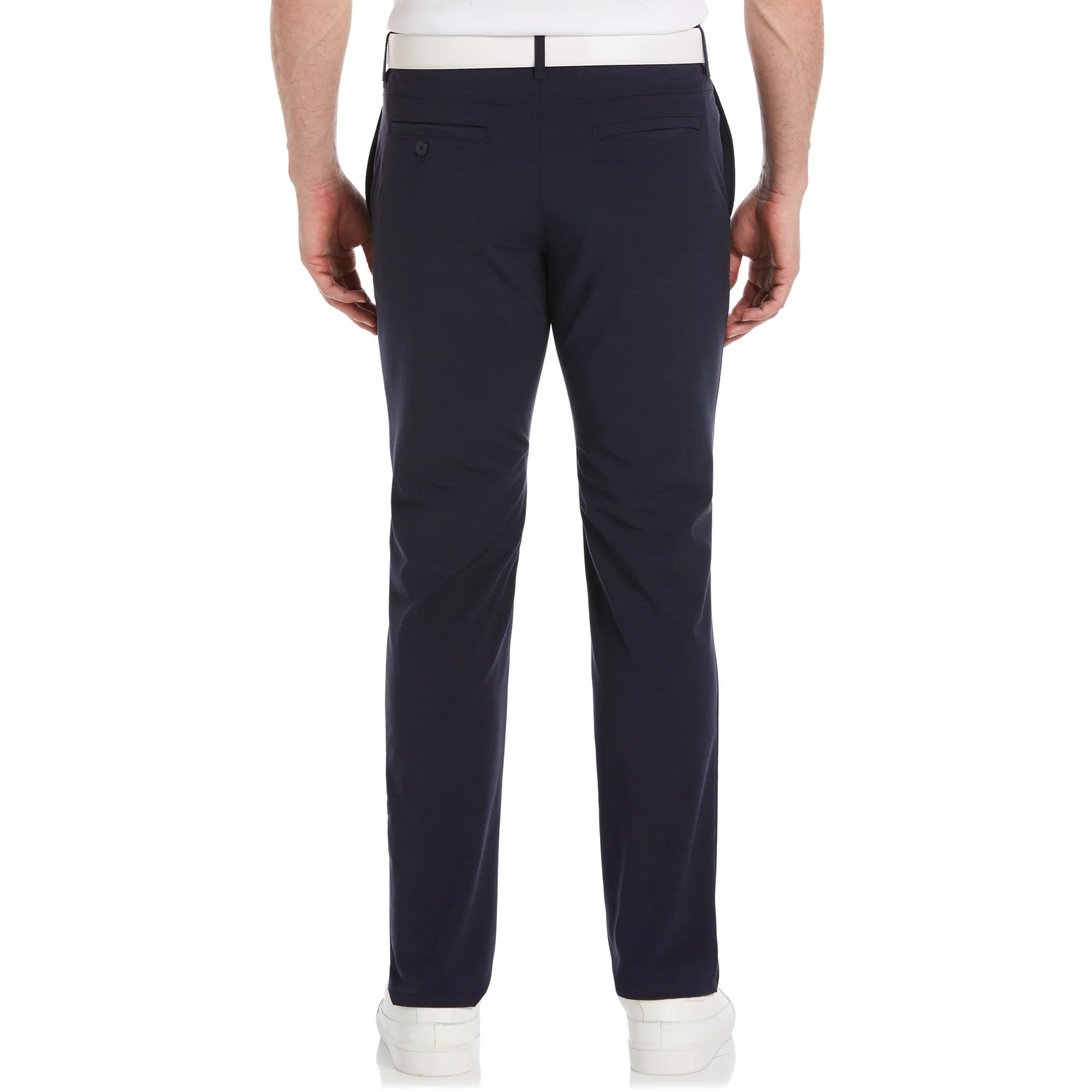 Flat Front Pete Performance Golf Trouser In Black Iris - Image 2