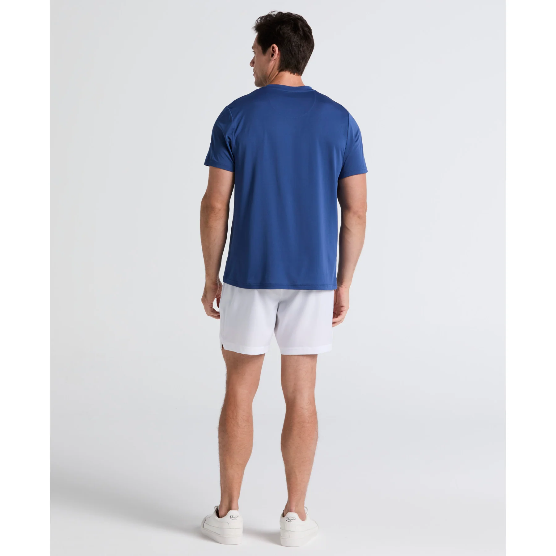 Performance Heritage Blocked 7" Tennis Shorts In Bright White - Image 2