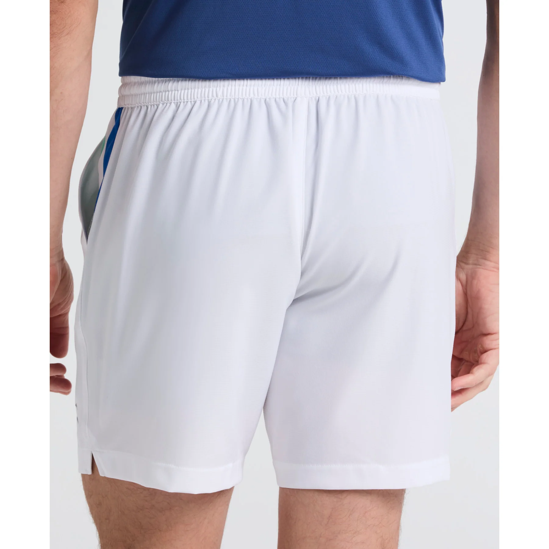 Performance Heritage Blocked 7" Tennis Shorts In Bright White - Image 4