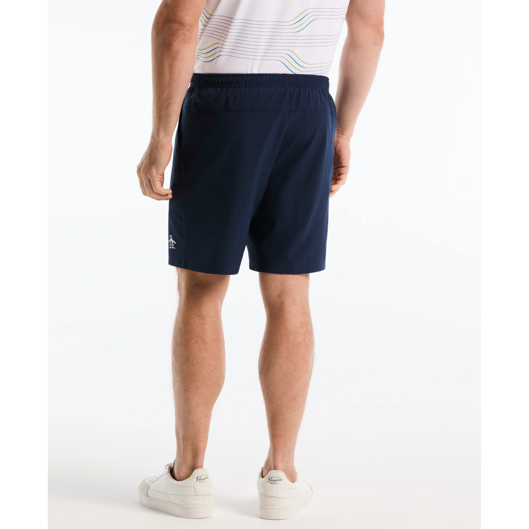 Performance Tennis Shorts In Black Iris - Image 4