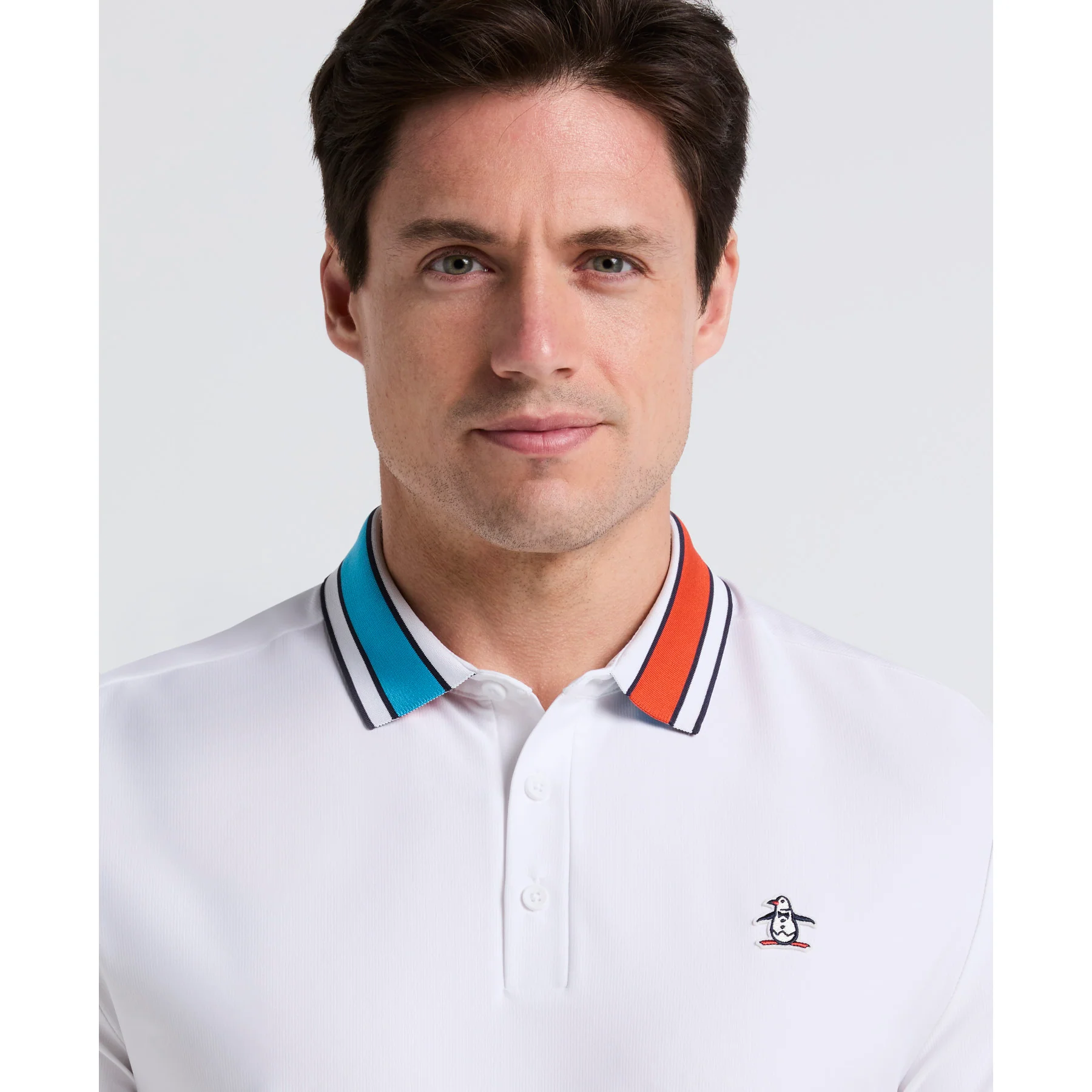 Pete’s 70’s Earl Golf Polo In Bright White - Image 3