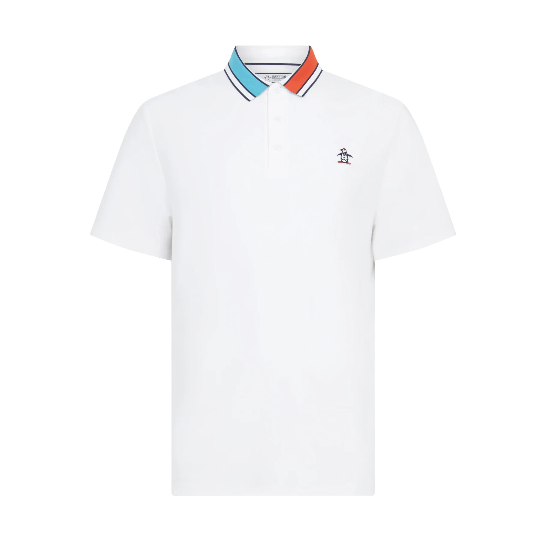 Pete’s 70’s Earl Golf Polo In Bright White - Image 5