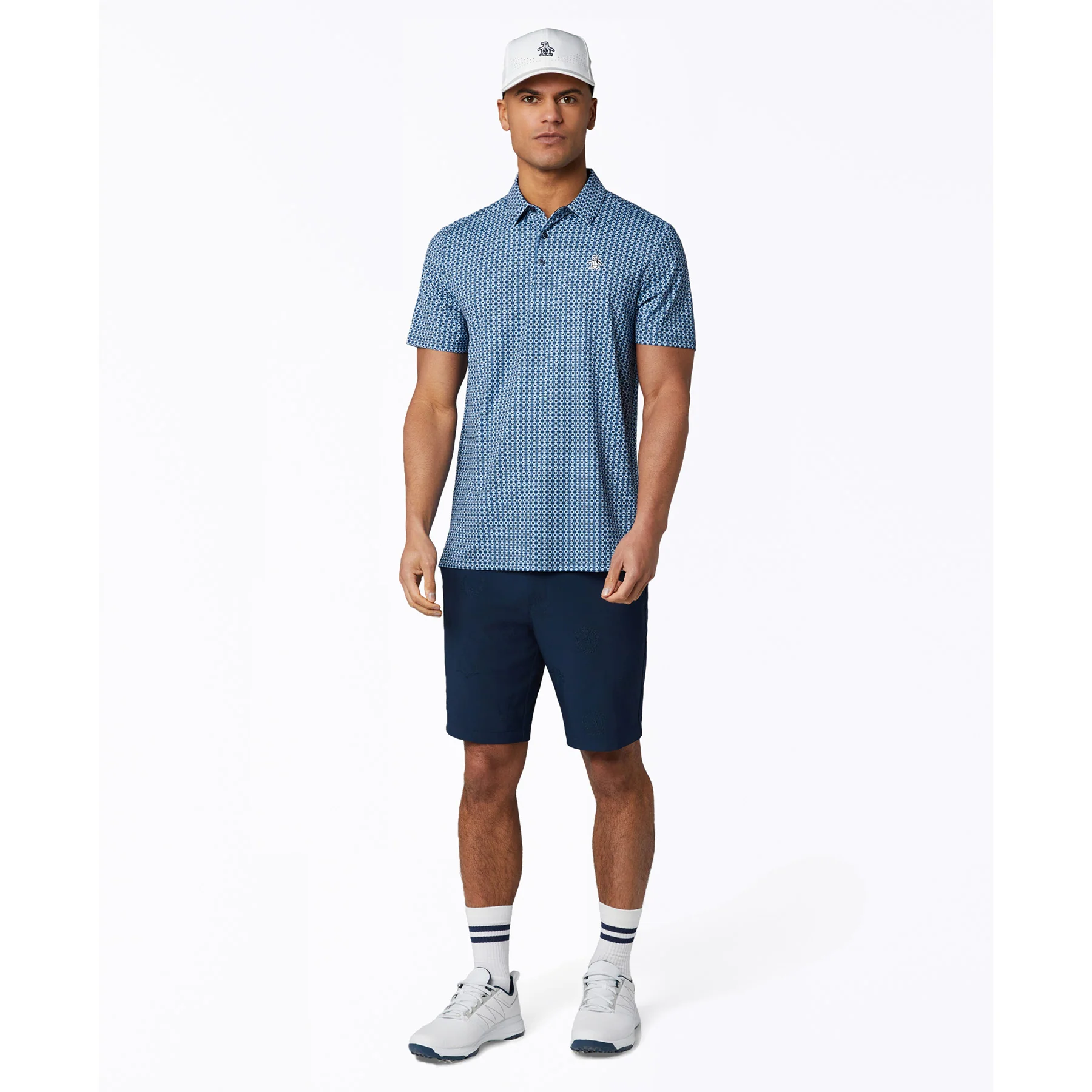 Pete's Bow Tie Golf Polo In Black Iris - Image 3
