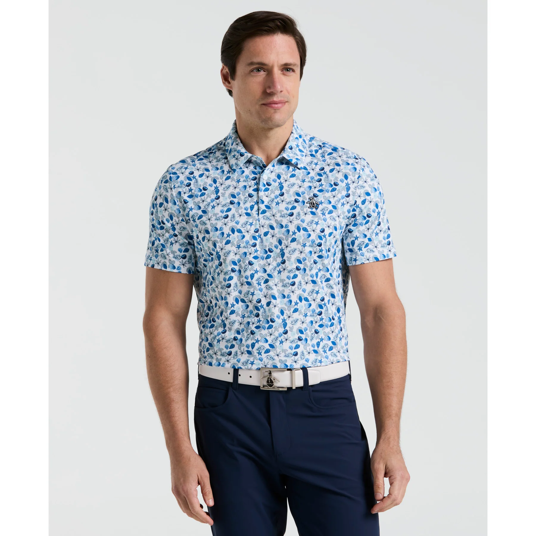 Pete's Coconut Caddy Golf Polo Shirt In Bright White
