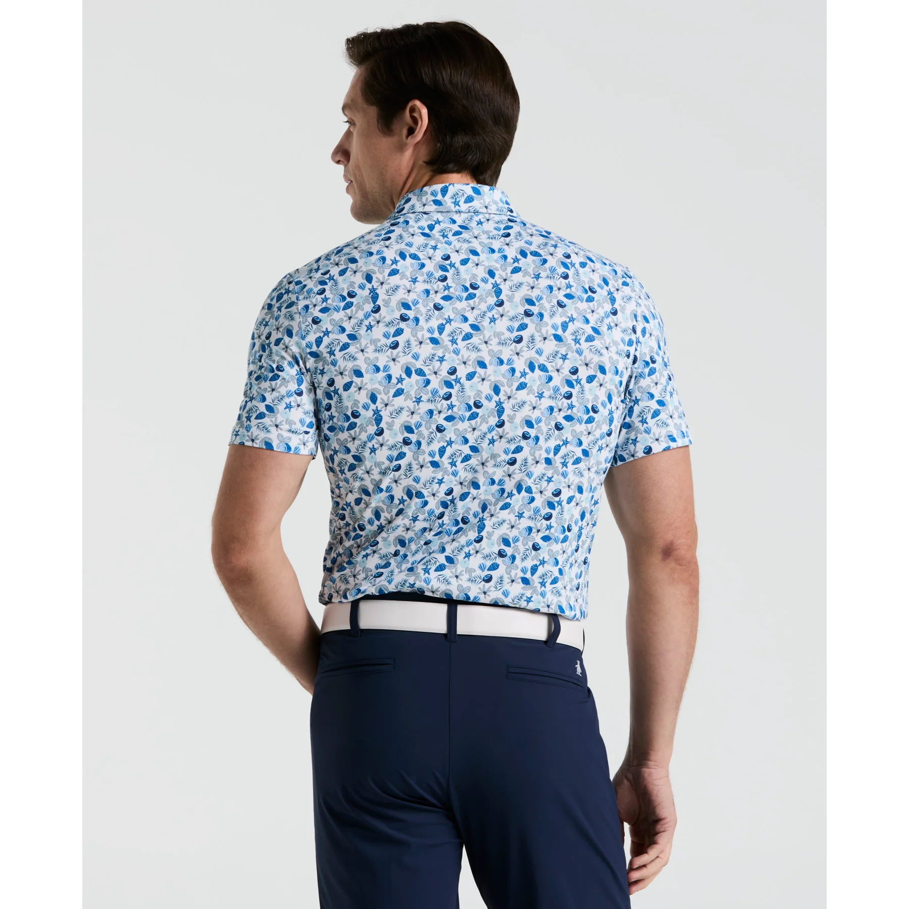 Pete's Coconut Caddy Golf Polo Shirt In Bright White - Image 2