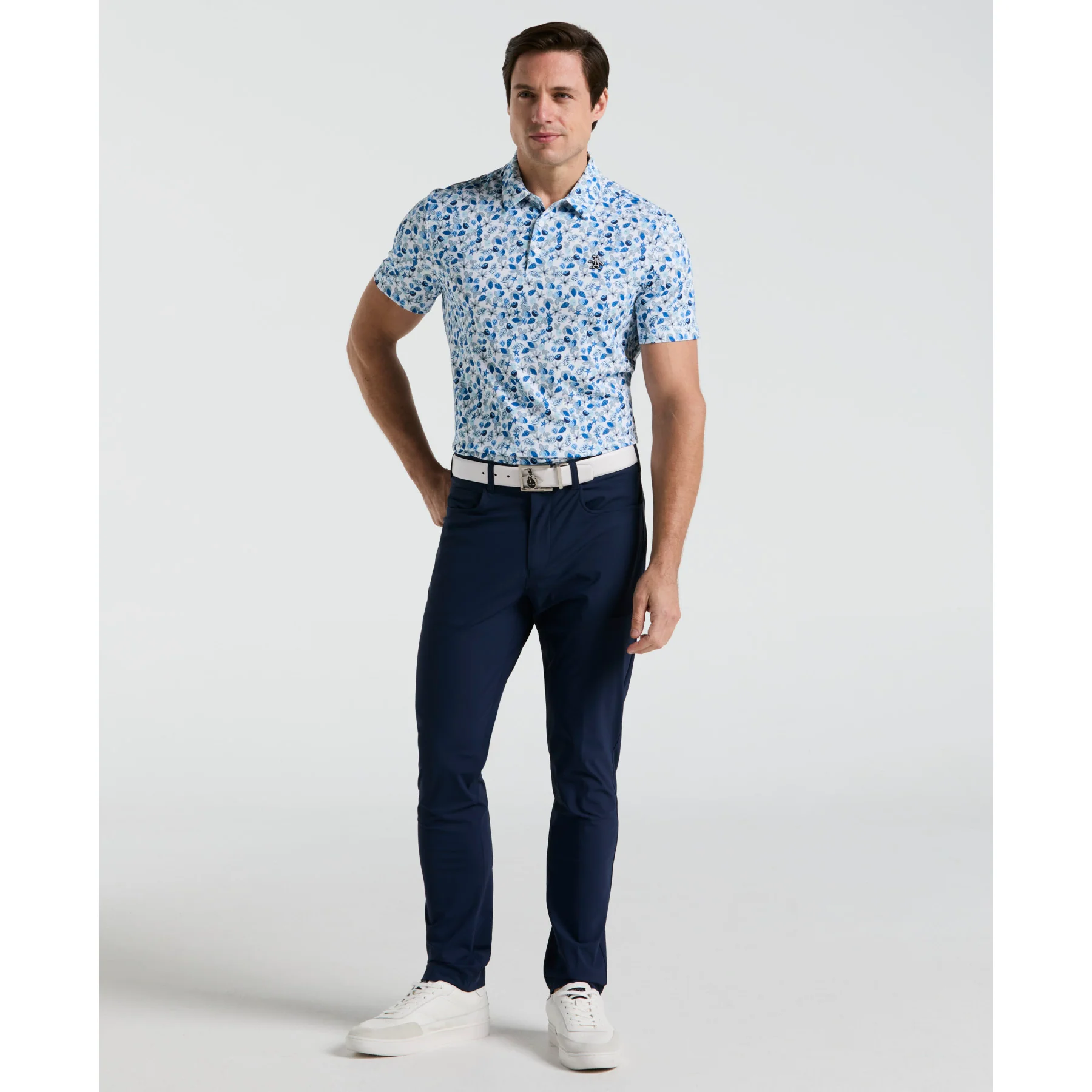 Pete's Coconut Caddy Golf Polo Shirt In Bright White - Image 4