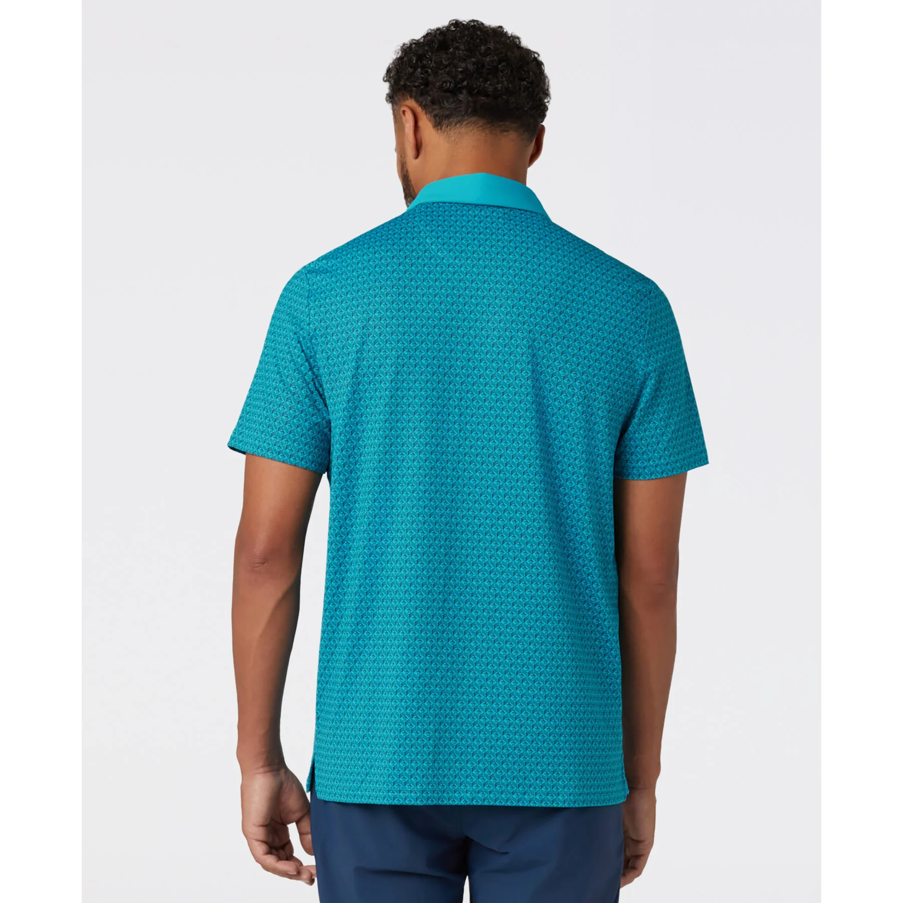 Pete's Tee Time Golf Polo In Caribbean Sea - Image 2