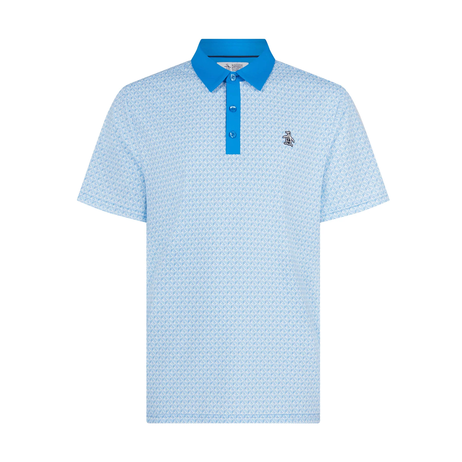 Pete's Tee Time Golf Polo In Malibu Blue - Image 6