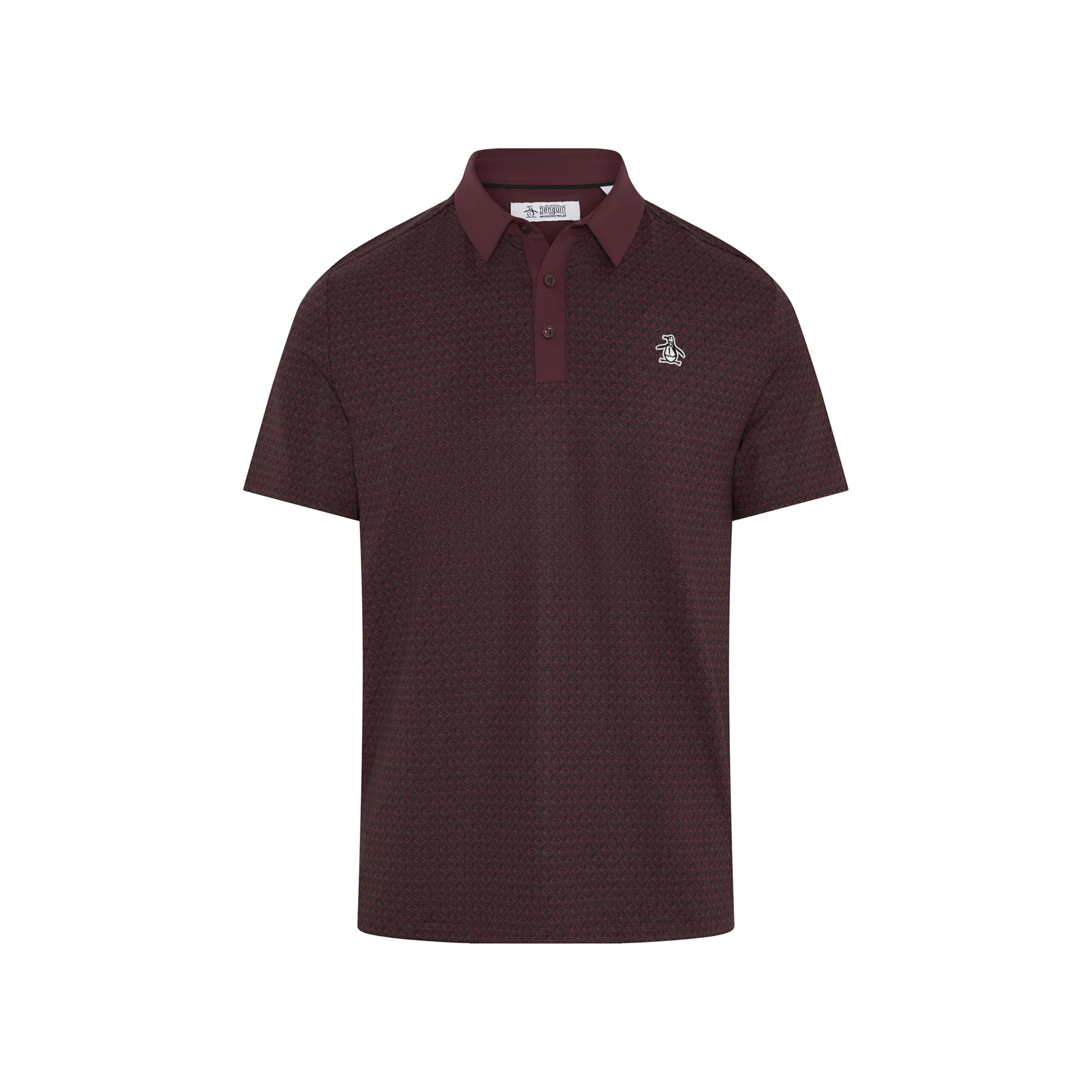 Pete's Tee Time Golf Polo In Mauve Wine - Image 5