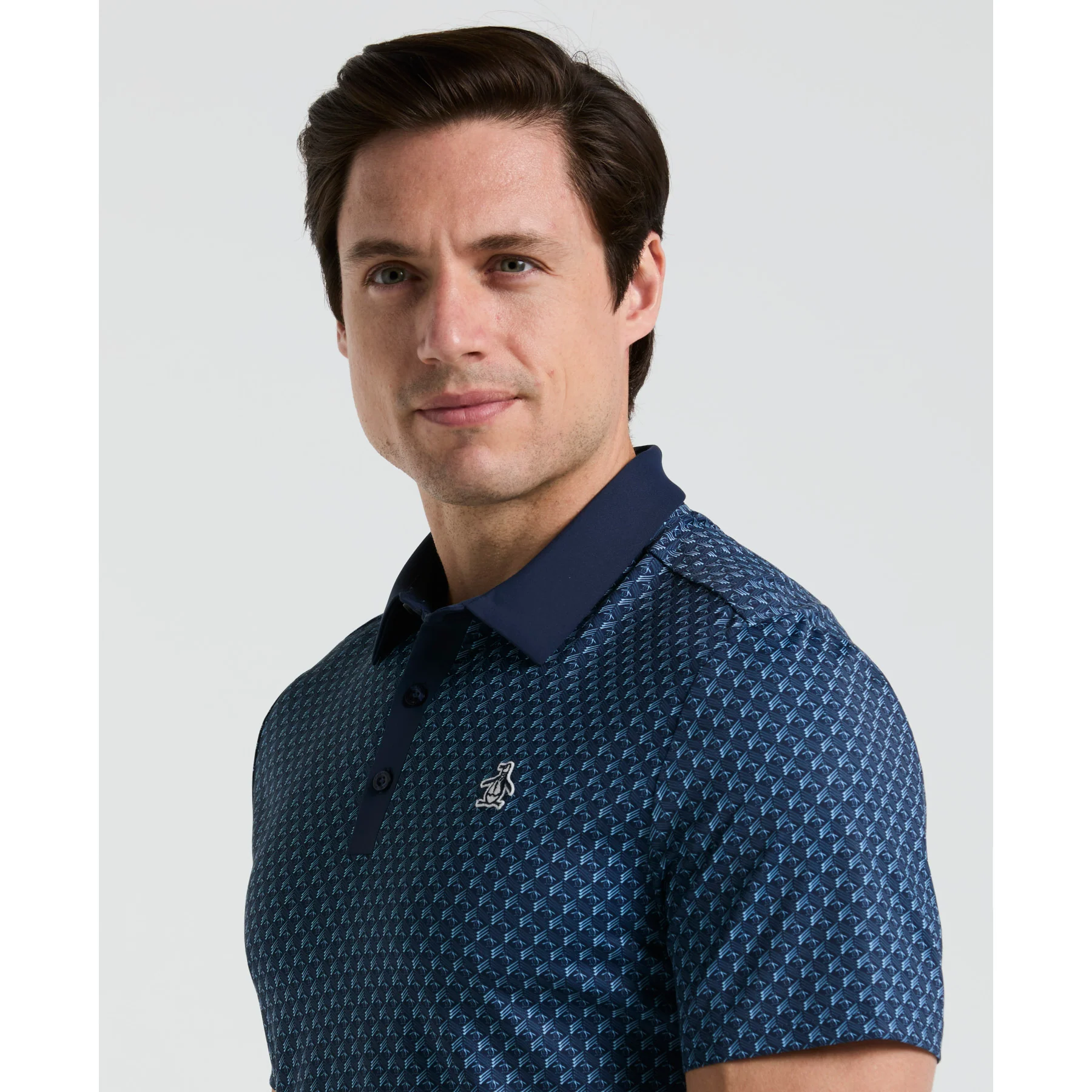 Pete's Tee Time Golf Polo In Black Iris - Image 3
