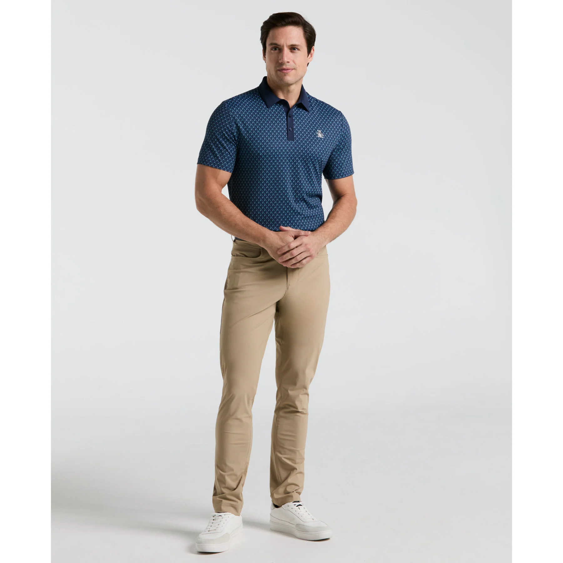 Pete's Tee Time Golf Polo In Black Iris - Image 4