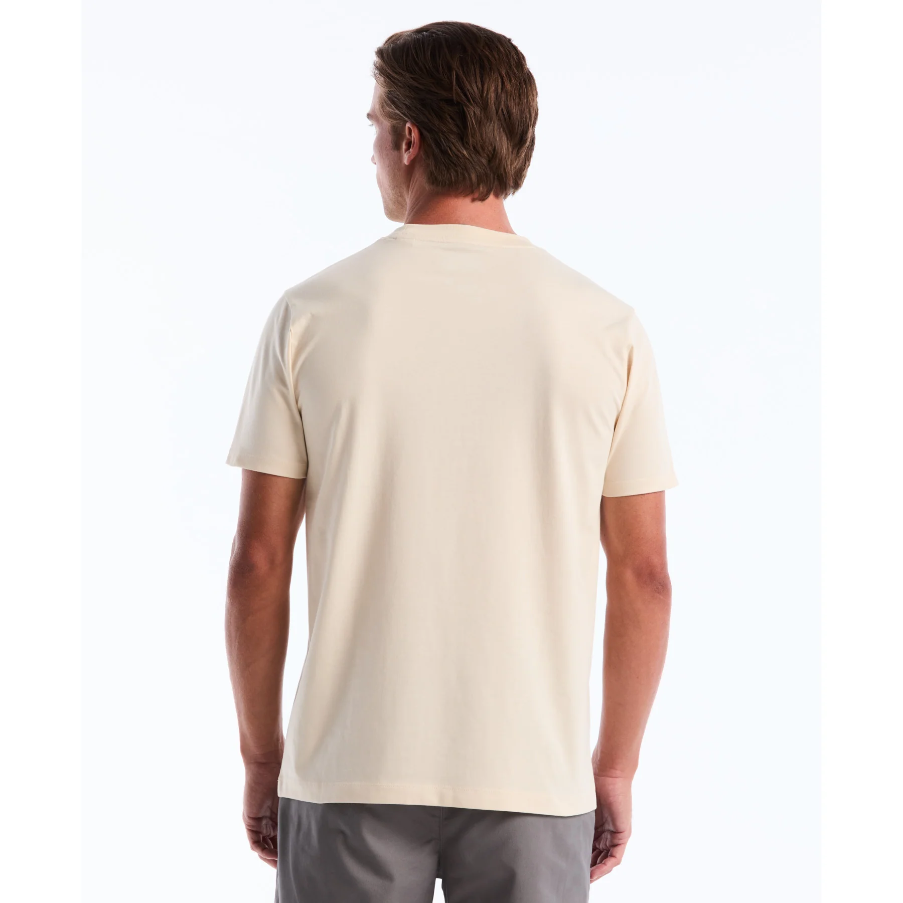 Pin Point Embroidered Logo T-Shirt In Birch - Image 2
