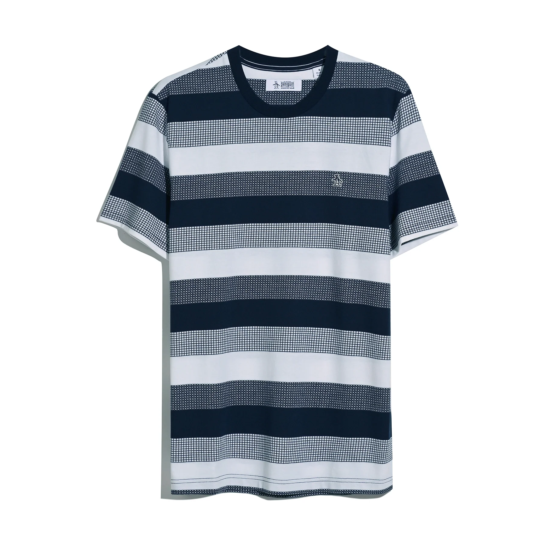 Pique Jacquard Stripe T-Shirt In Dark Sapphire - Image 5
