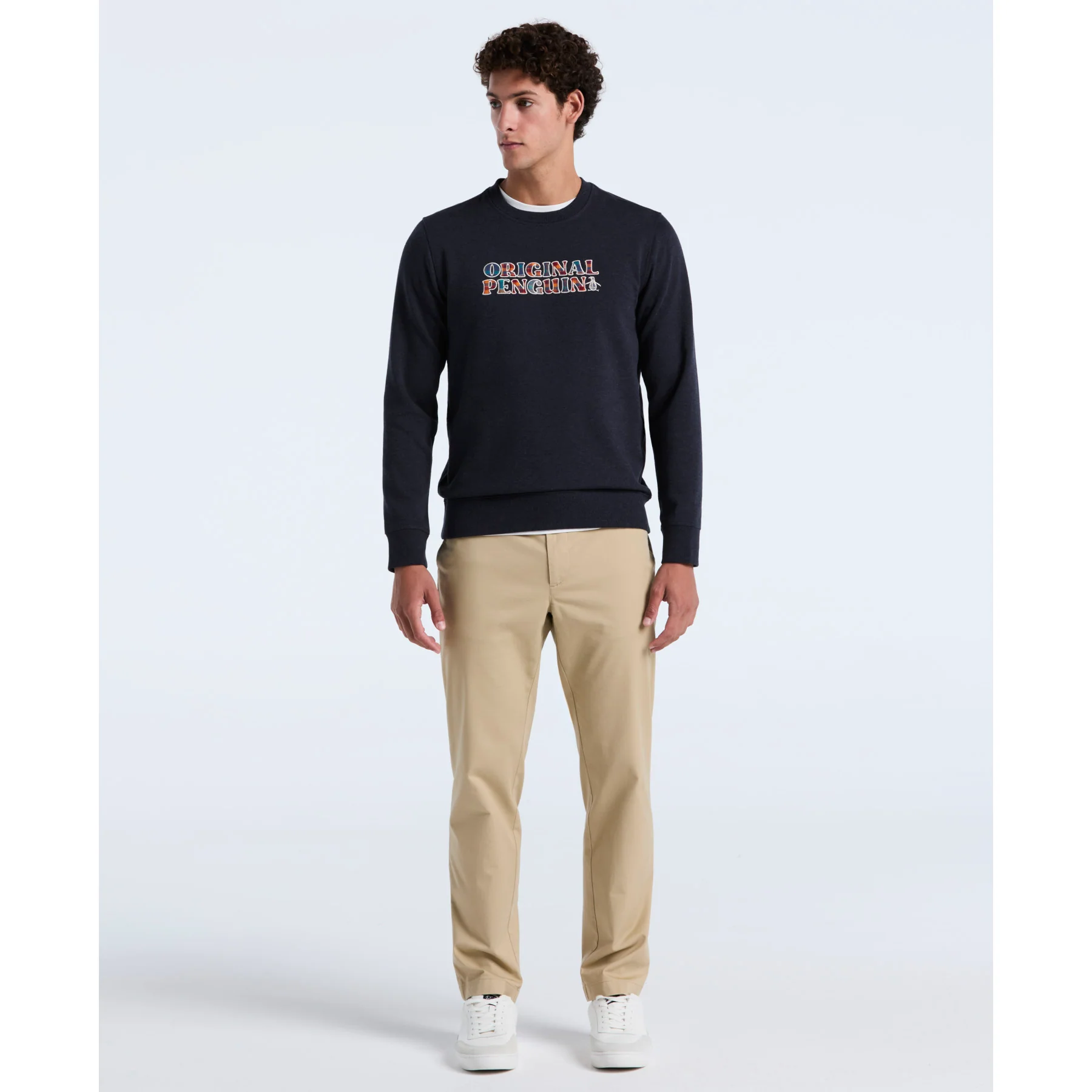 Plaid Logo Graphic Sweatshirt In Sapphire Heather - Image 4