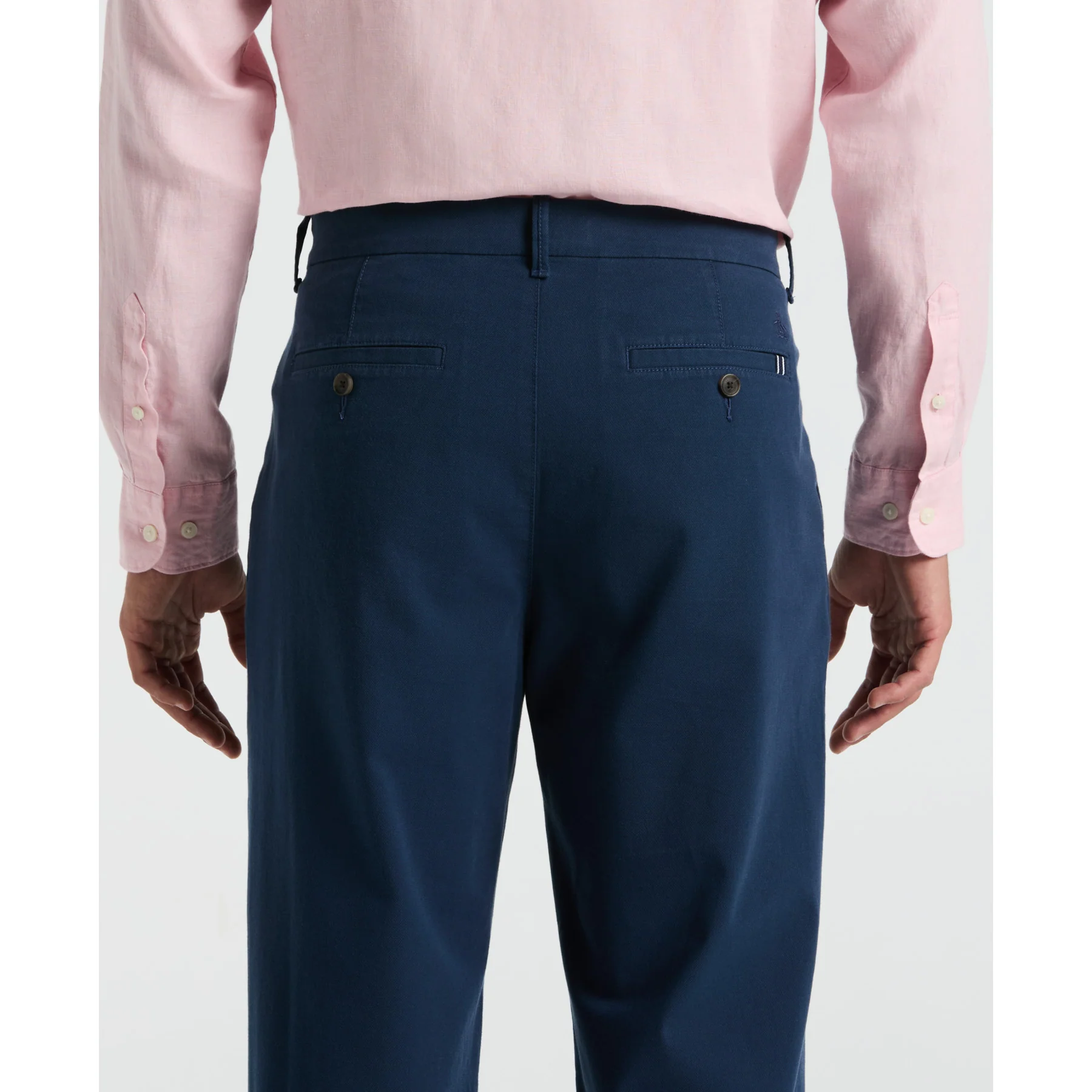 Pleated Chinos In Dark Sapphire - Image 4